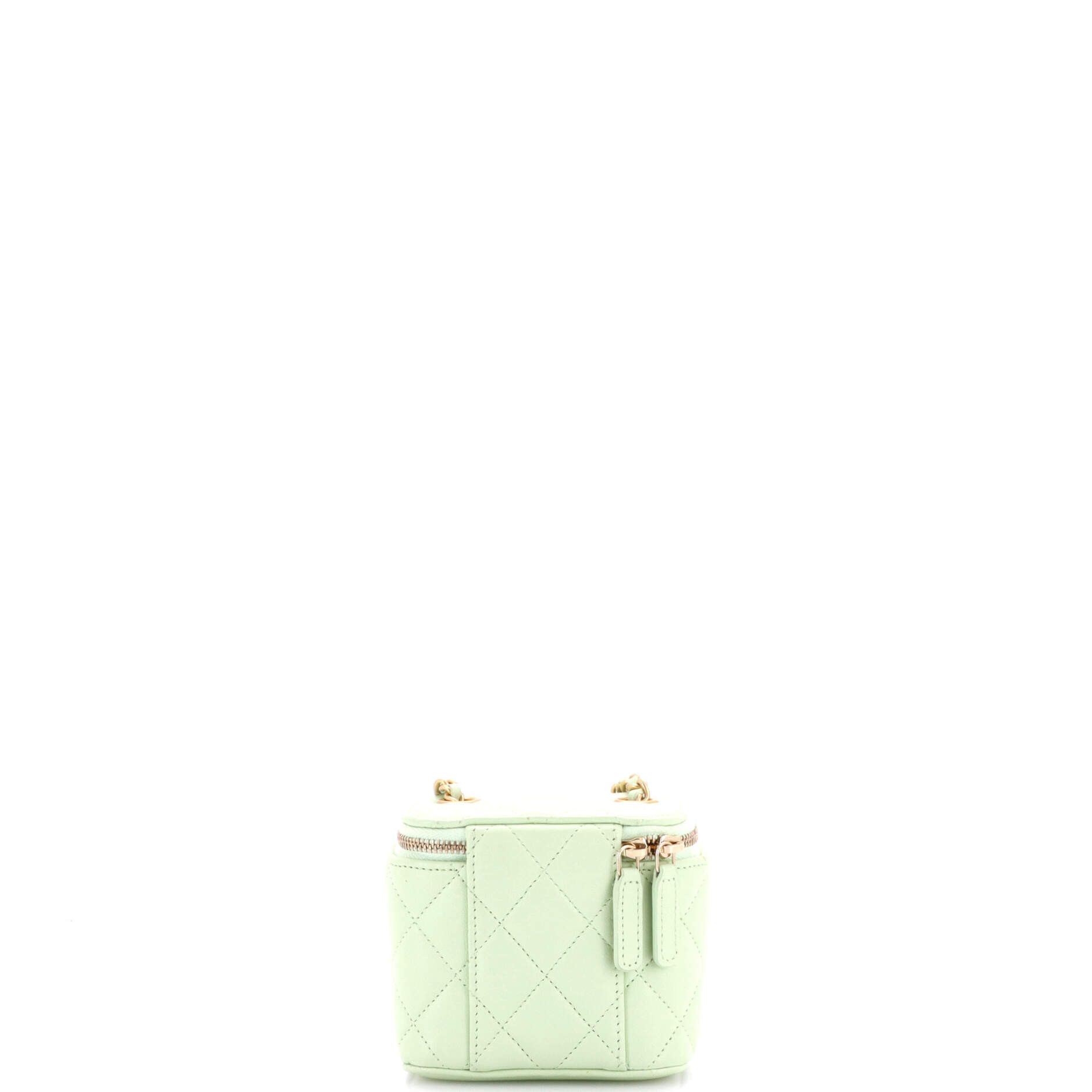 Chanel Pearl Crush Vanity Case with Chain Quilted Lambskin Mini Size ONE SIZE - 2 Thumbnail