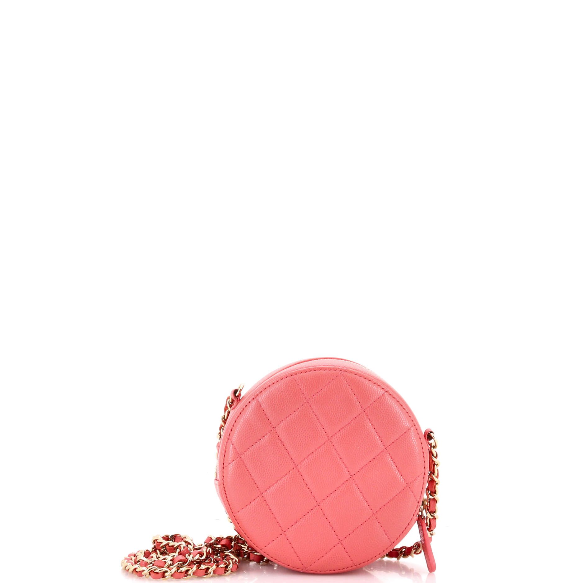 Chanel Round Clutch with Chain Quilted Caviar Mini Size ONE SIZE - 3 Thumbnail