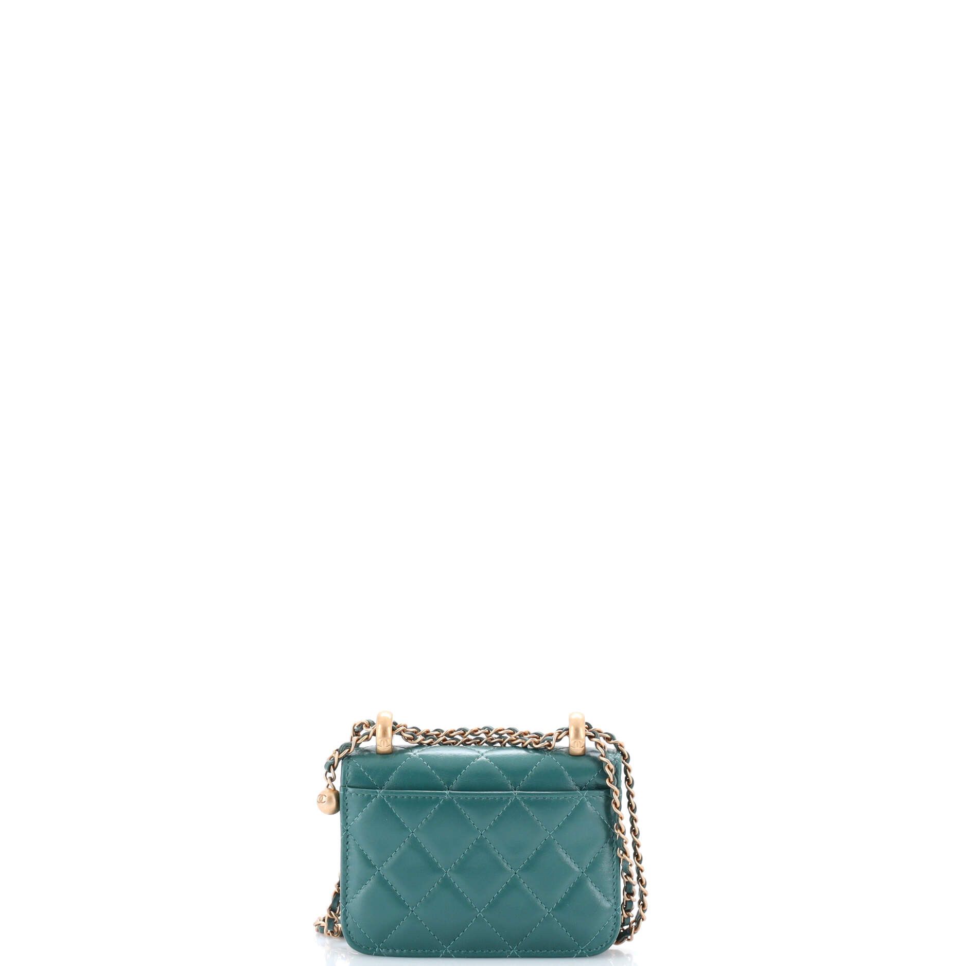 Chanel Perfect Fit Flap Coin Purse with Chain Quilted Calfskin Size ONE SIZE - 2 Thumbnail
