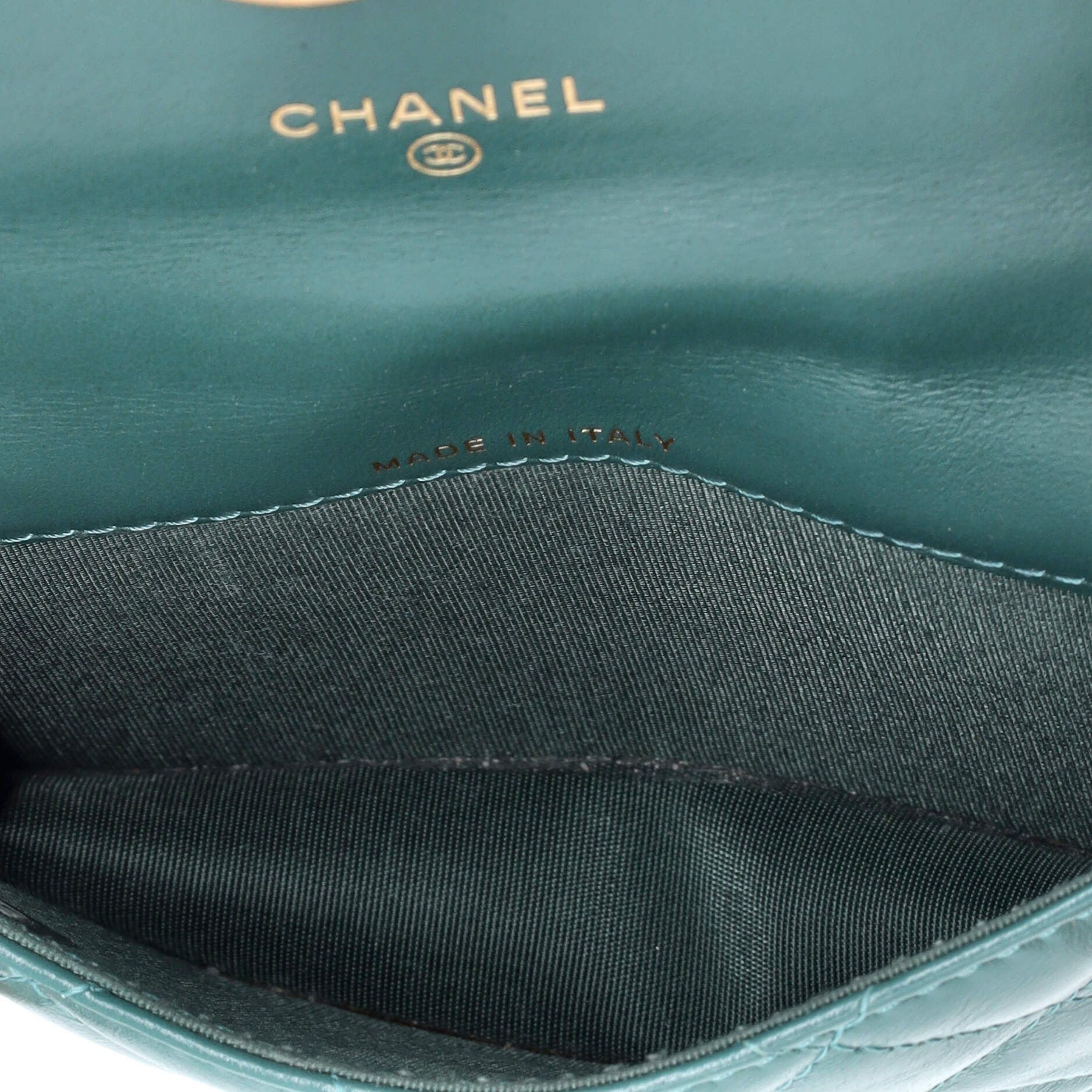 Chanel Perfect Fit Flap Coin Purse with Chain Quilted Calfskin Size ONE SIZE - 4 Thumbnail