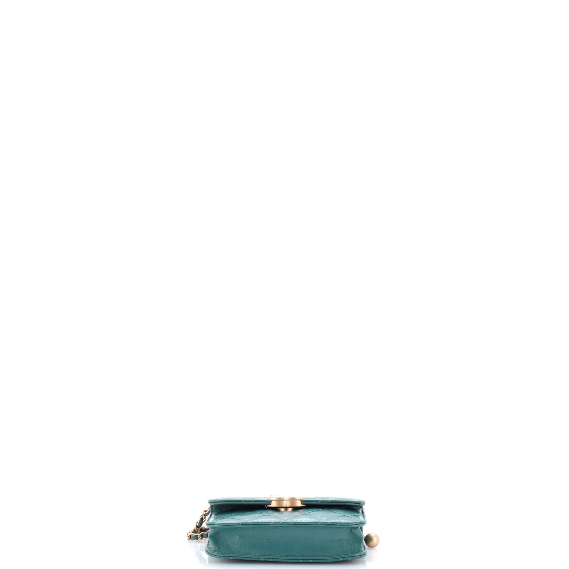 Chanel Perfect Fit Flap Coin Purse with Chain Quilted Calfskin Size ONE SIZE - 3 Thumbnail