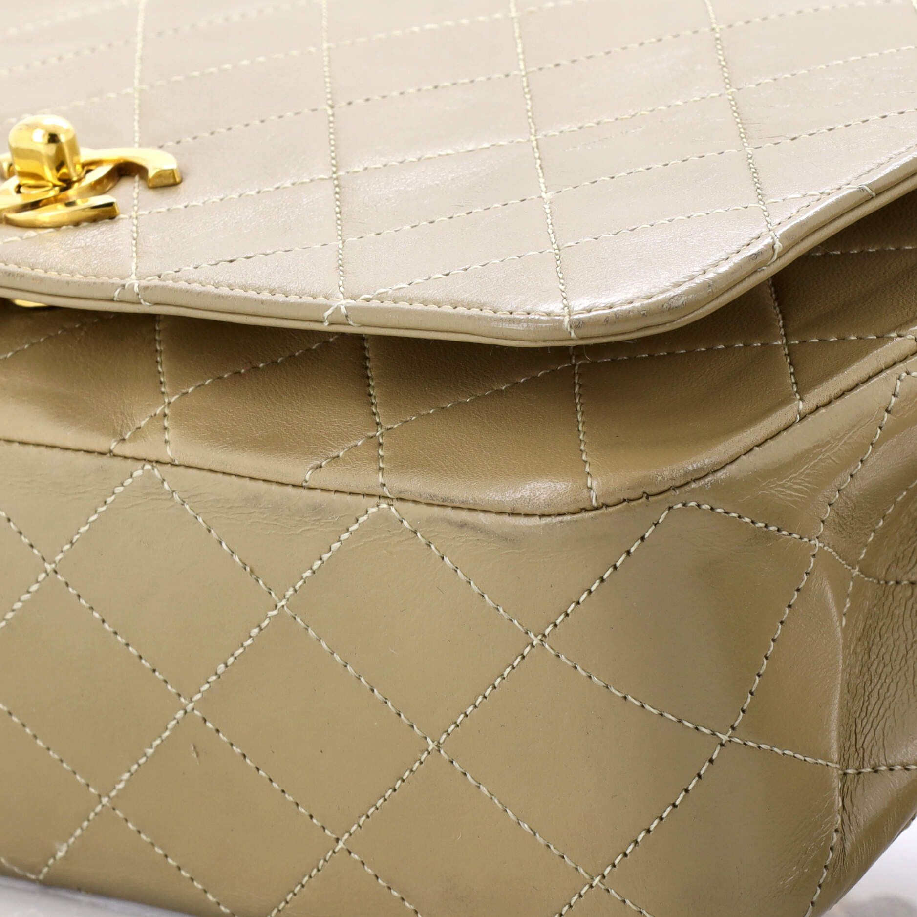 Chanel Vintage 3 Way Full Flap Bag Quilted Lambskin Small Size ONE SIZE - 5 Thumbnail