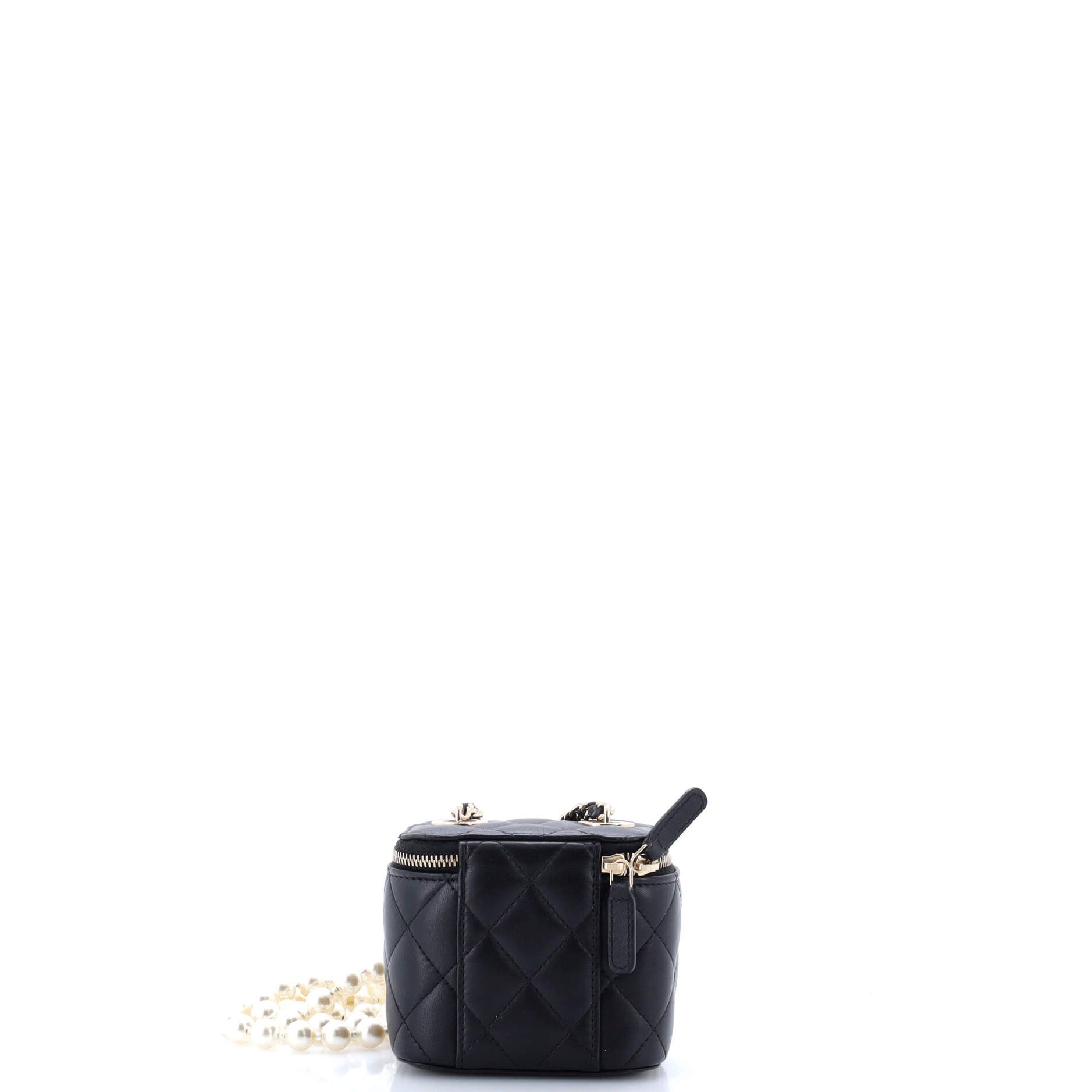 Chanel Vanity Case with Pearl Chain Quilted Lambskin Mini Size ONE SIZE - 3 Thumbnail