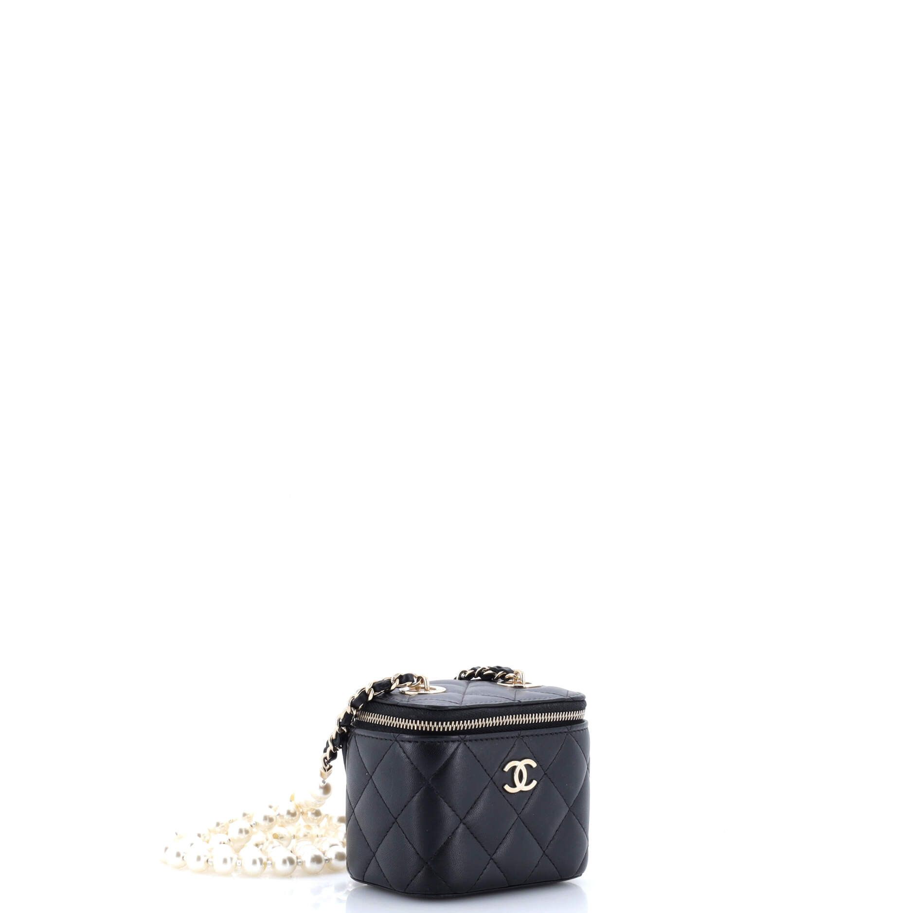 Chanel Vanity Case with Pearl Chain Quilted Lambskin Mini Size ONE SIZE - 2 Thumbnail