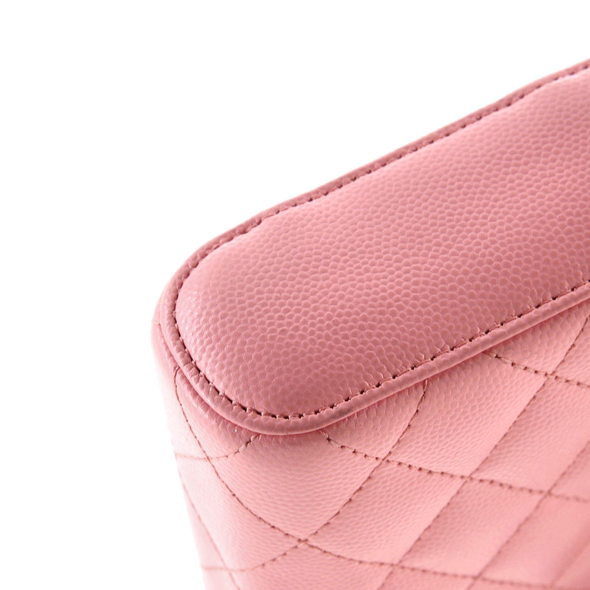 Chanel Vertical Classic Vanity Case with Chain Quilted Caviar Small Size ONE SIZE - 5 Thumbnail