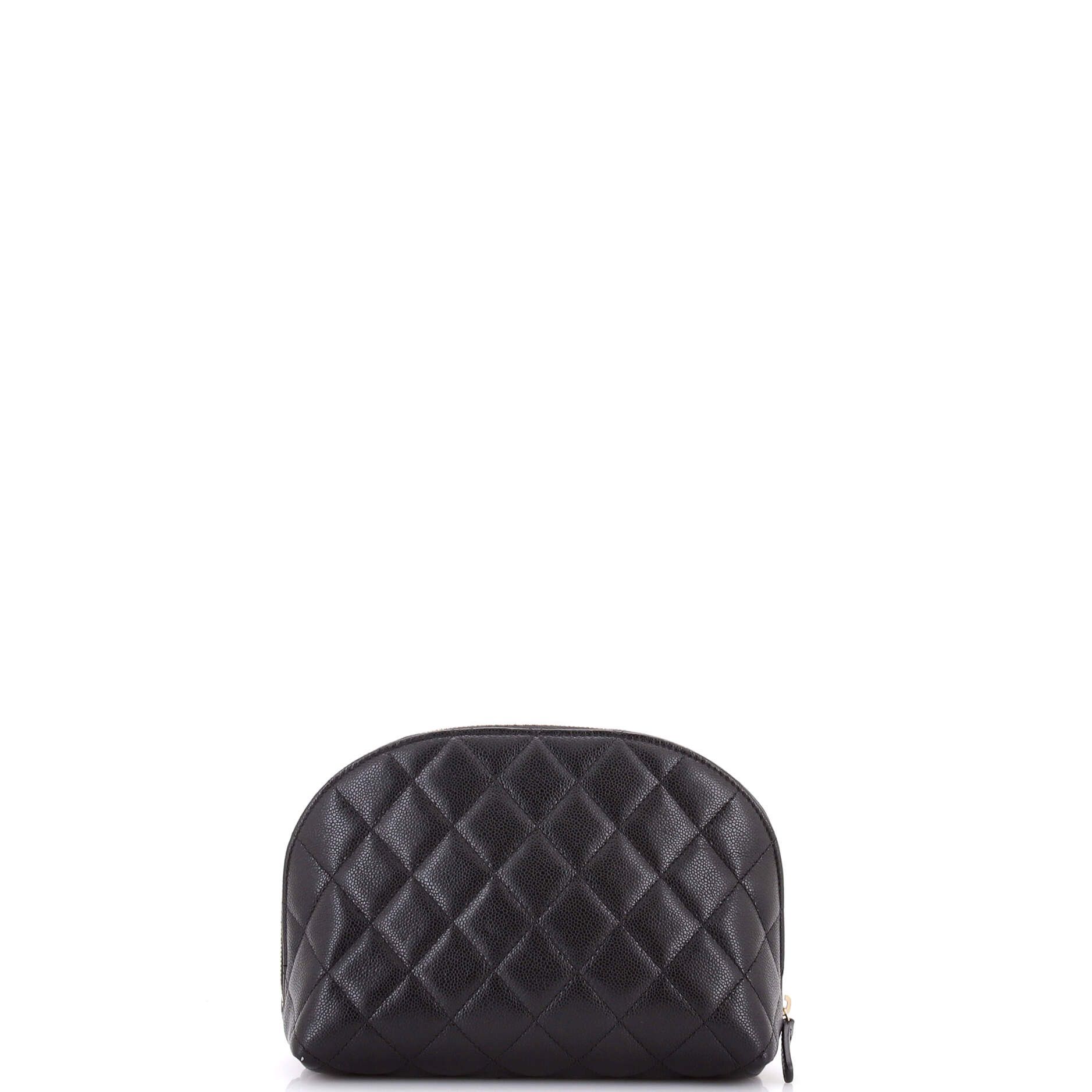 Chanel CC Dome Cosmetic Case Quilted Caviar Small Size ONE SIZE - 2 Thumbnail