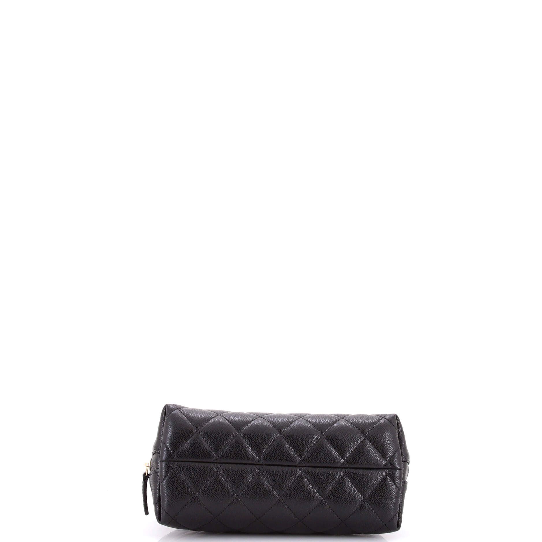 Chanel CC Dome Cosmetic Case Quilted Caviar Small Size ONE SIZE - 3 Thumbnail