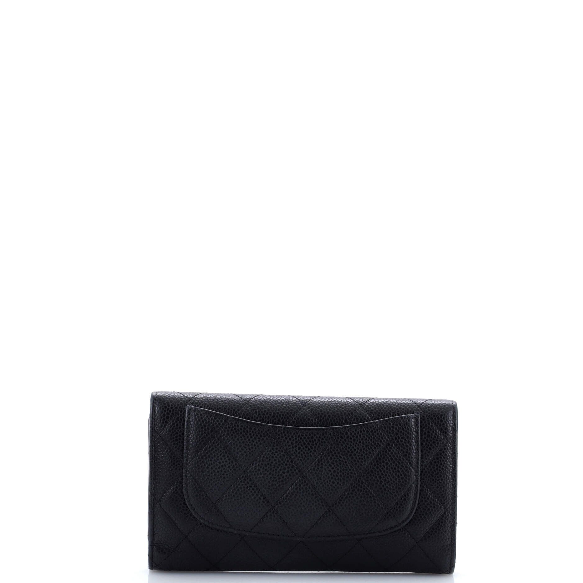 Chanel Trifold Classic Flap Wallet Quilted Caviar Long Size ONE SIZE - 2 Thumbnail