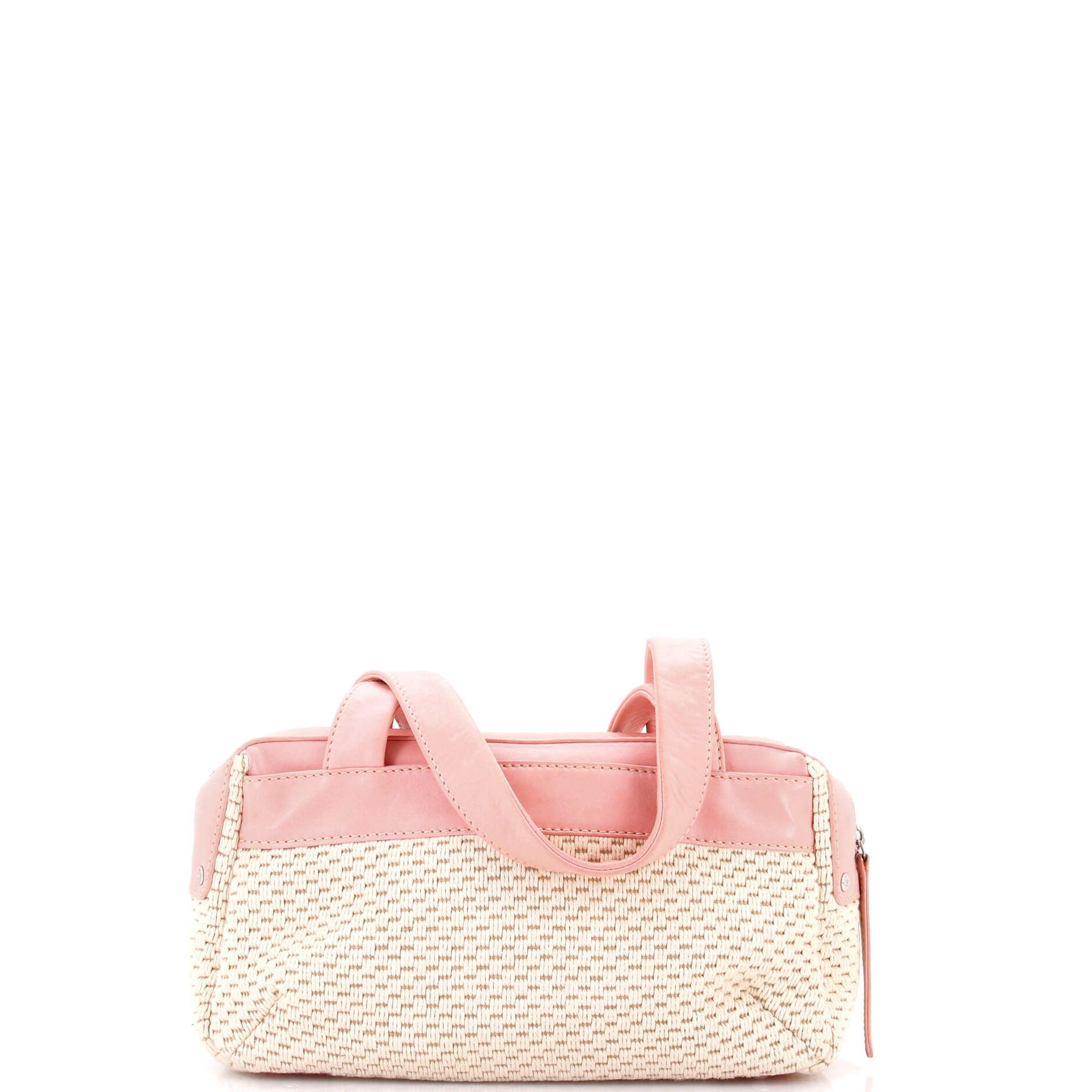 Chanel Lax Accordion Camera Bag Leather and Woven Fabric Medium Size ONE SIZE - 2 Thumbnail