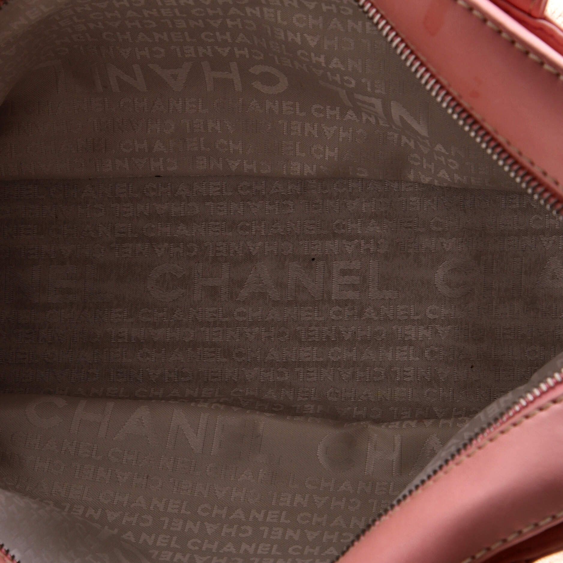 Chanel Lax Accordion Camera Bag Leather and Woven Fabric Medium Size ONE SIZE - 4 Thumbnail