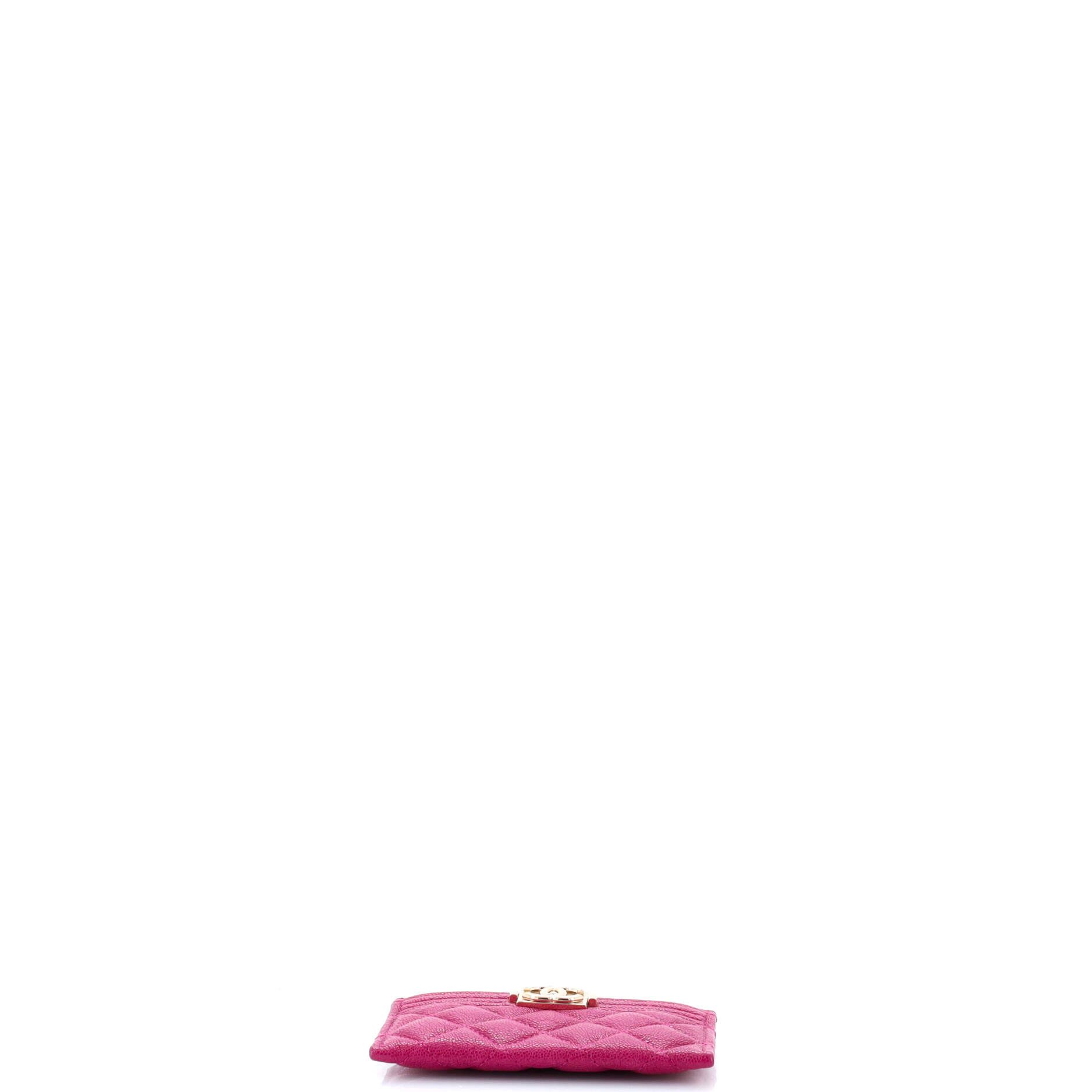 Chanel Boy Card Holder Quilted Caviar Size ONE SIZE - 3 Thumbnail