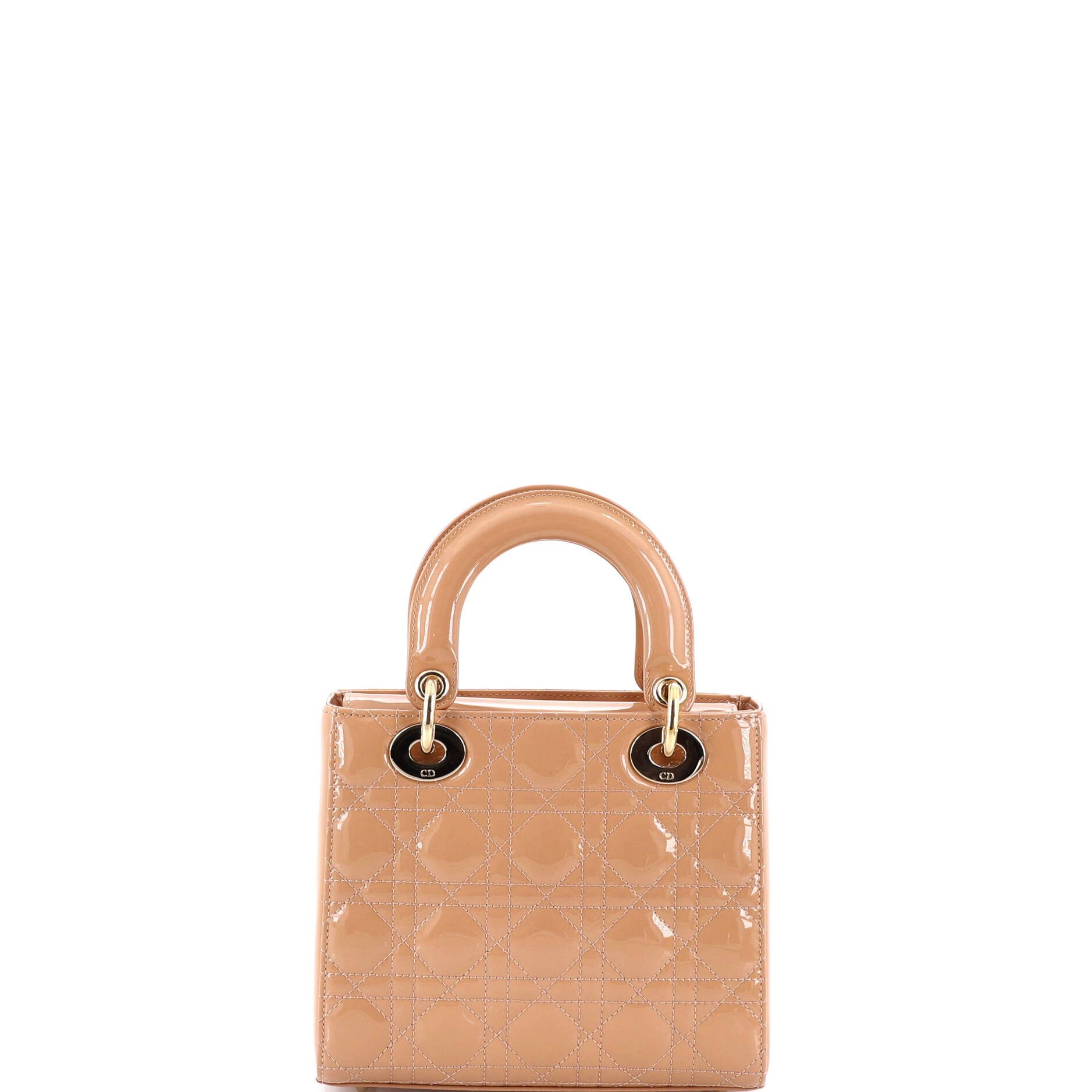Dior Lady Dior Bag Cannage Quilt Patent Small Size ONE SIZE - 2 Thumbnail