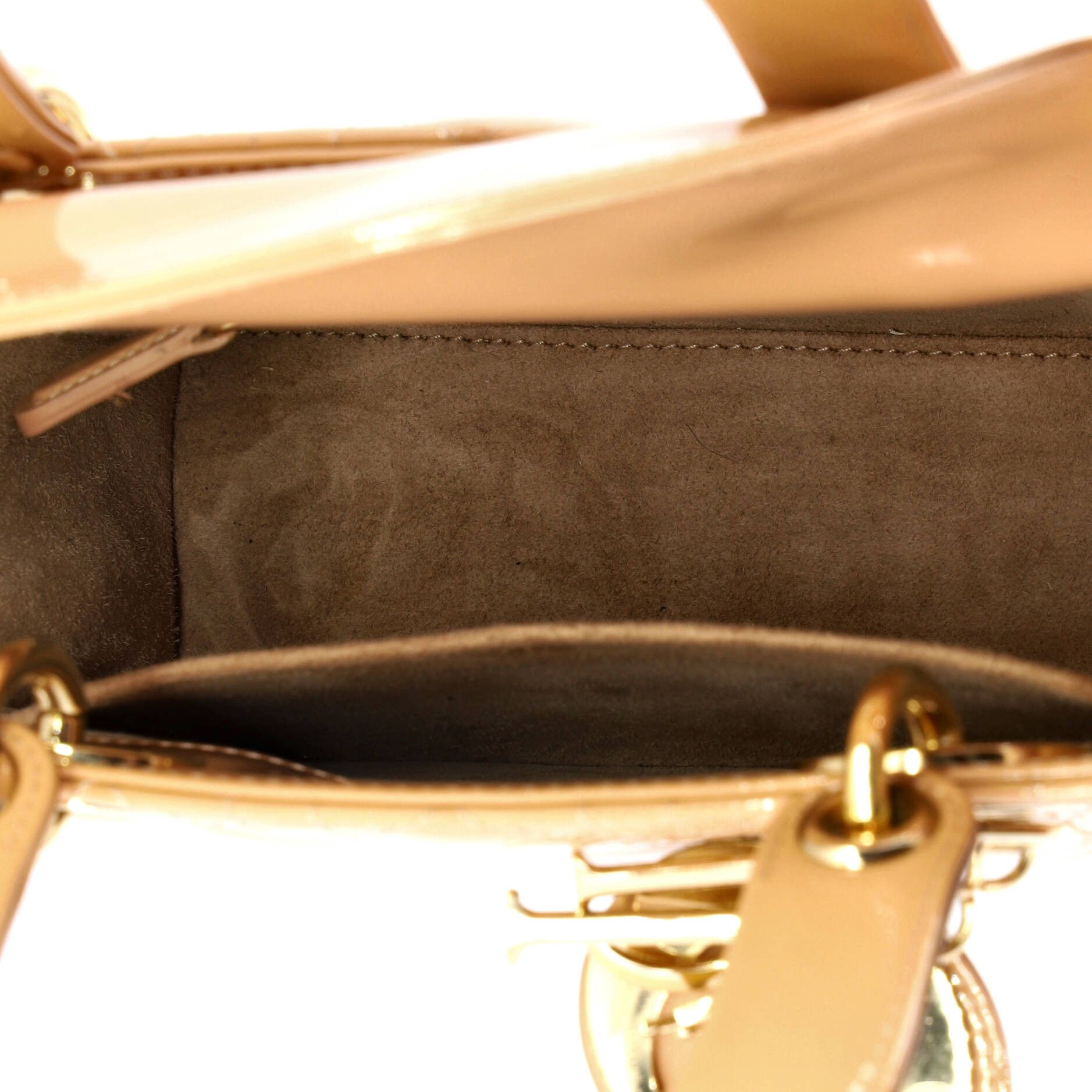 Dior Lady Dior Bag Cannage Quilt Patent Small Size ONE SIZE - 4 Thumbnail
