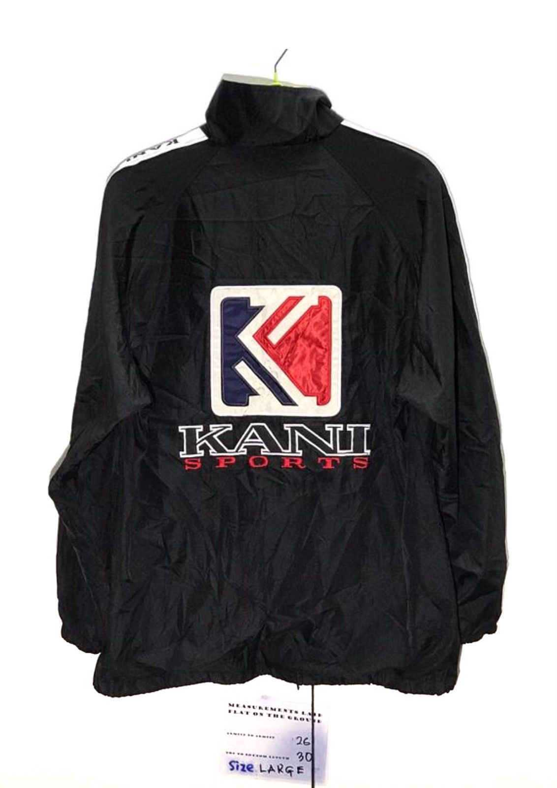 Karl Kani Vintage Kani Sports Tape Windbreaker Jacket Big Logo Size US L / EU 52-54 / 3 - 1 Thumbnail