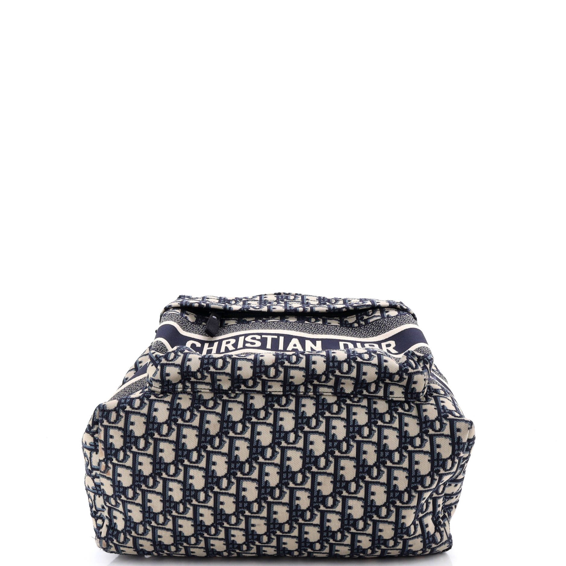 Dior Travel Backpack Oblique Canvas Medium Size ONE SIZE - 3 Thumbnail