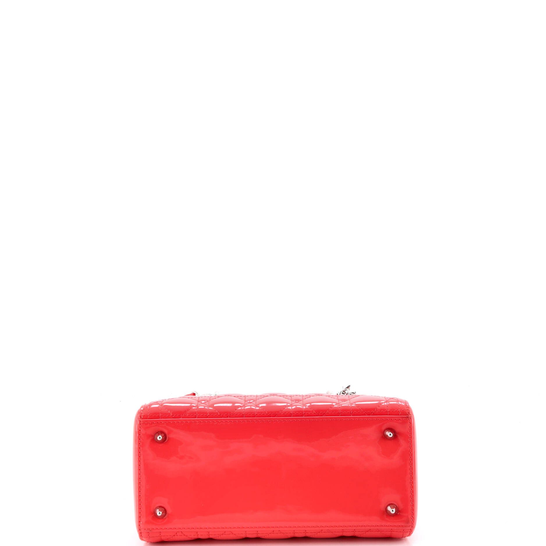 Dior Lady Dior Bag Cannage Quilt Patent Medium Size ONE SIZE - 3 Thumbnail