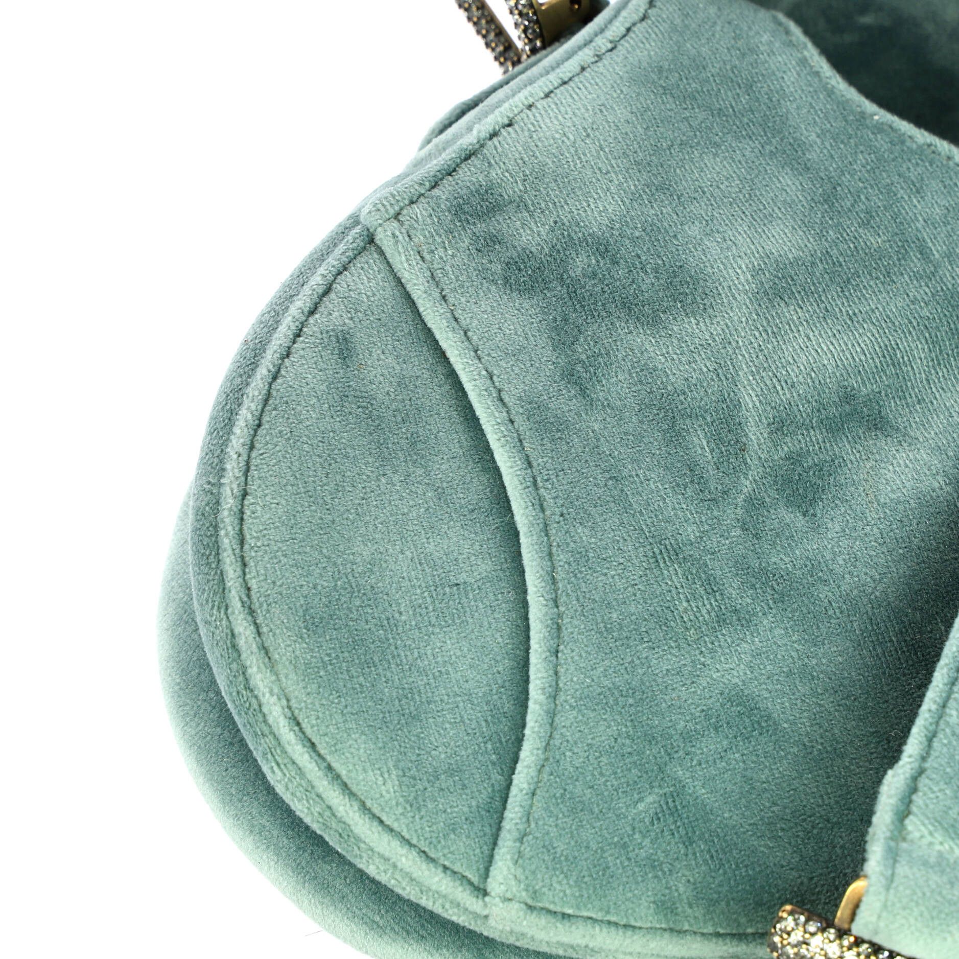 Dior Saddle Handbag Velvet with Crystals Mini Size ONE SIZE - 5 Thumbnail