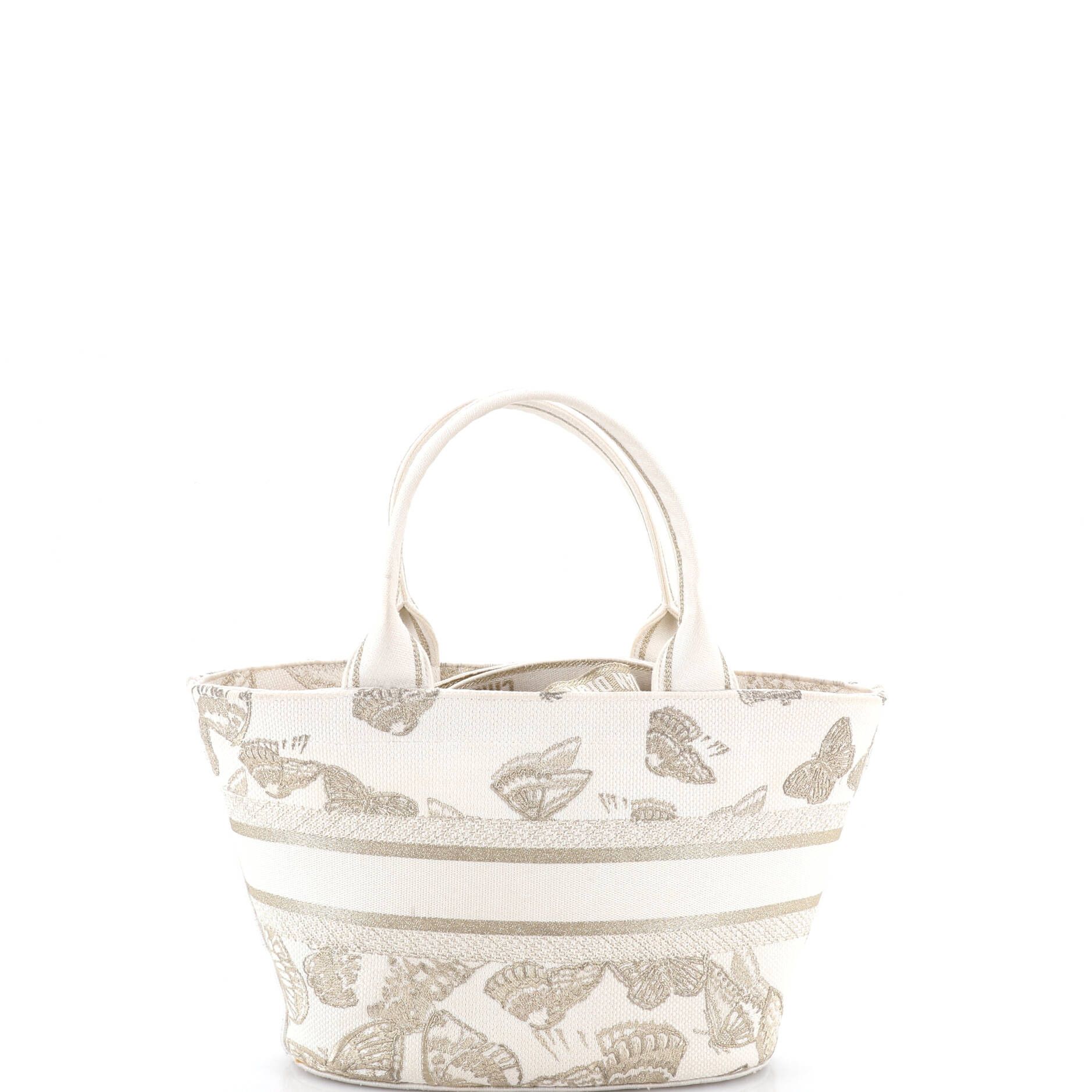Dior Panier Chapeau Bag Embroidered Canvas Size ONE SIZE - 2 Thumbnail