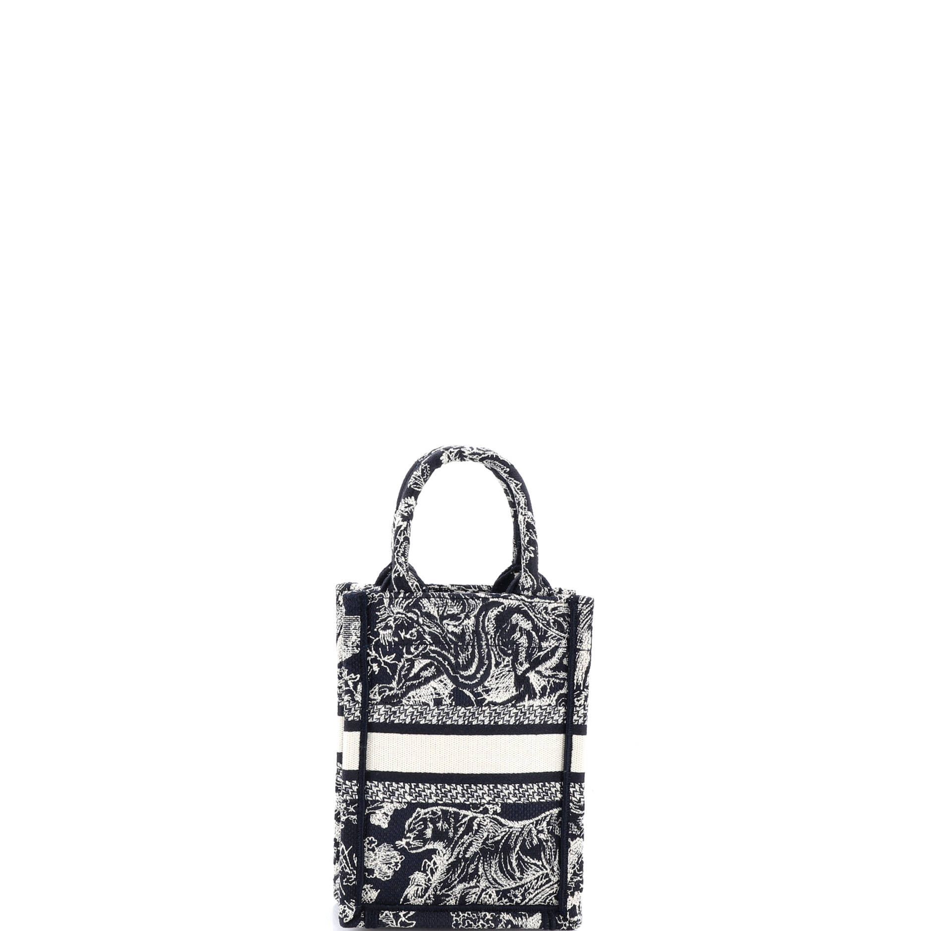 Dior Book Tote Phone Bag Embroidered Canvas Mini Size ONE SIZE - 2 Thumbnail