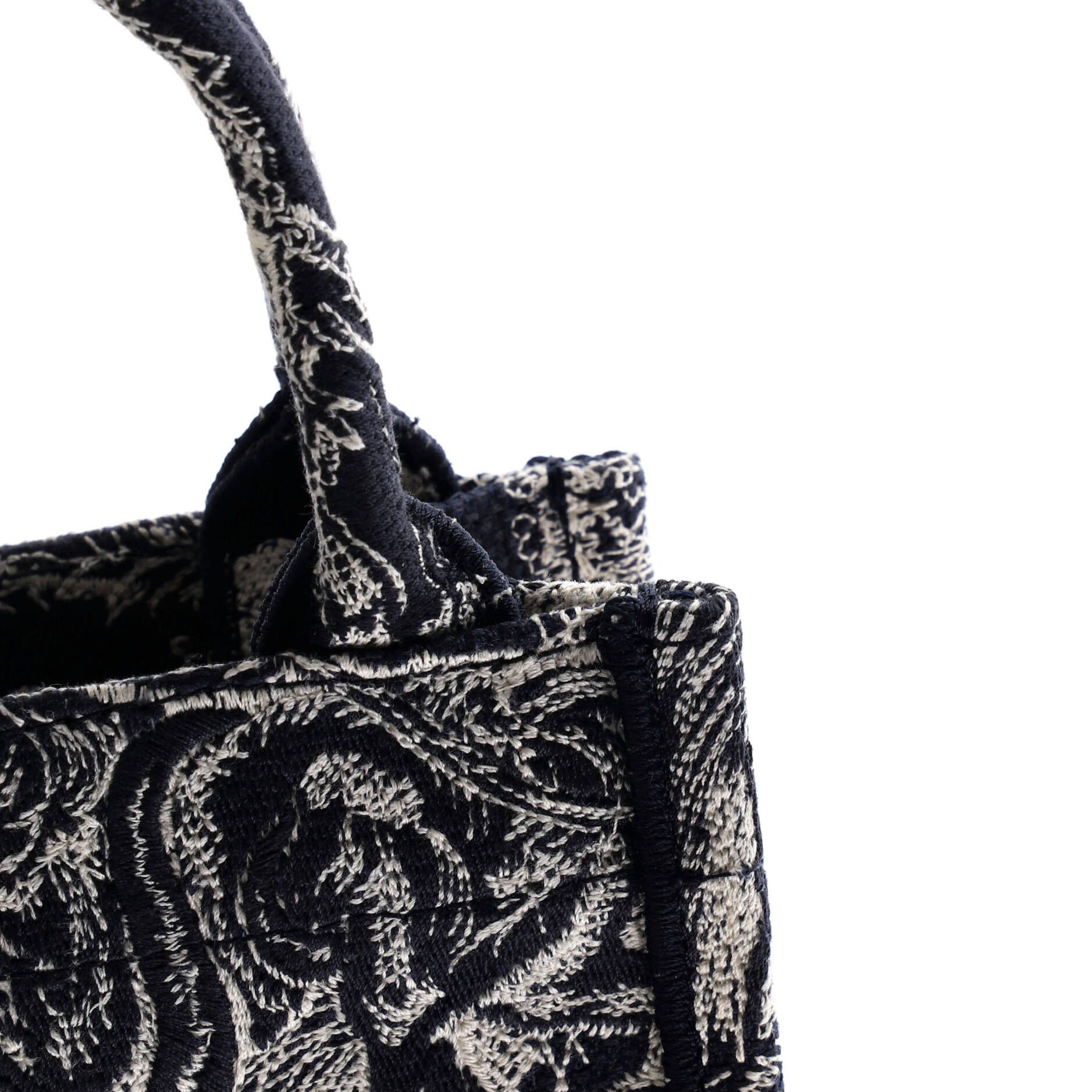 Dior Book Tote Phone Bag Embroidered Canvas Mini Size ONE SIZE - 6 Thumbnail