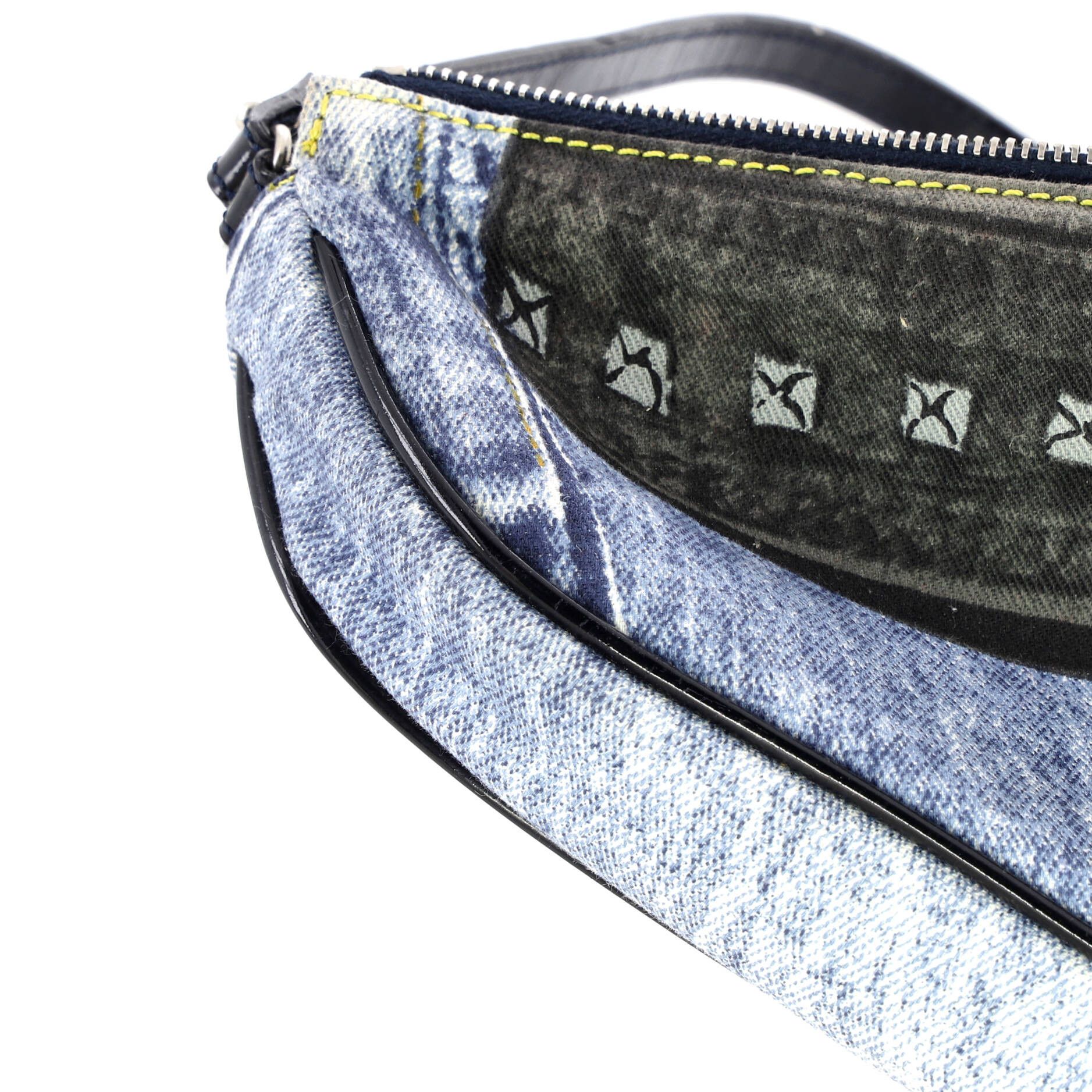 Dior Vintage Saddle Bag Printed Denim Mini Size ONE SIZE - 5 Thumbnail