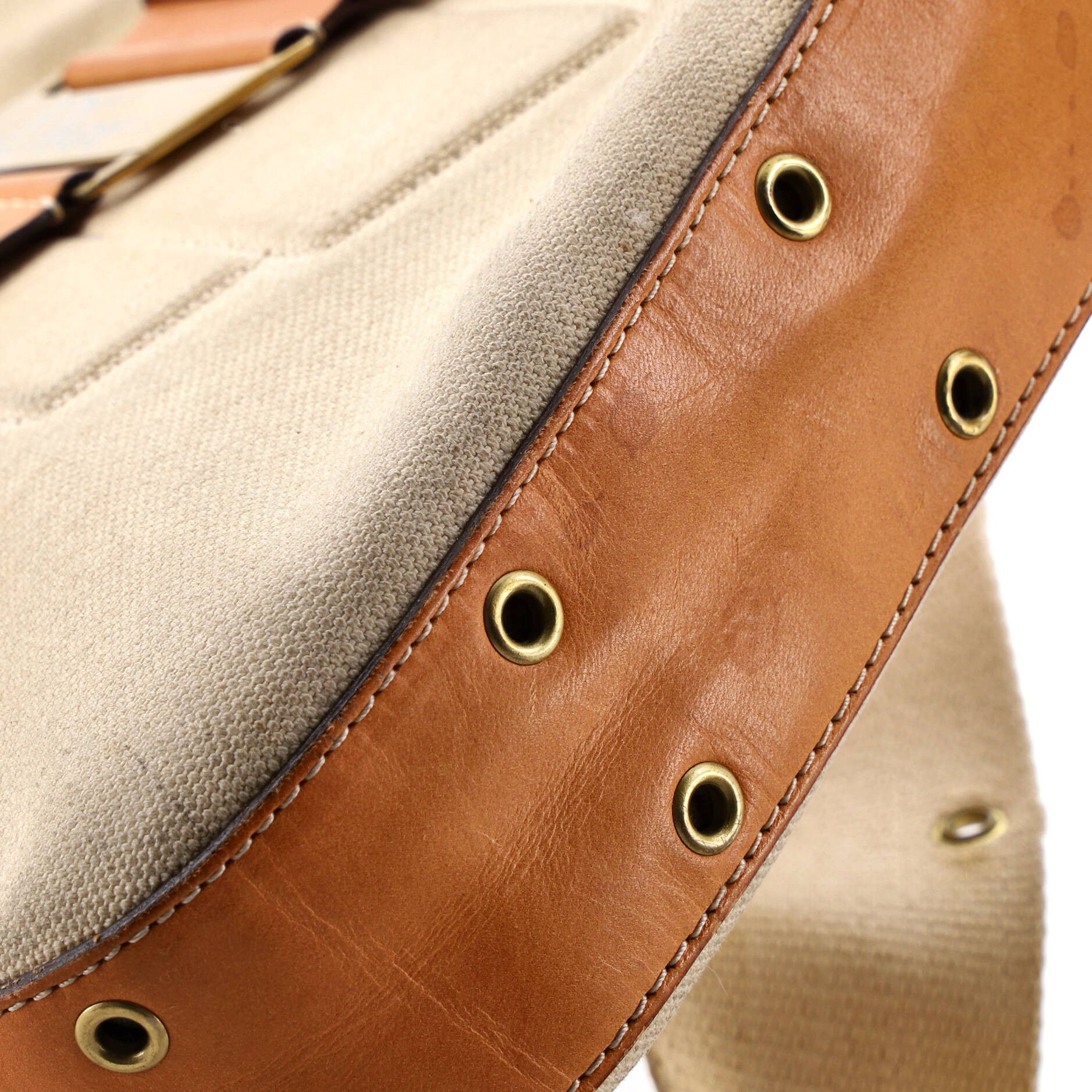 Dior Vintage Street Chic Columbus Shoulder Bag Diorissimo Canvas with Leather Medium Size ONE SIZE - 5 Thumbnail