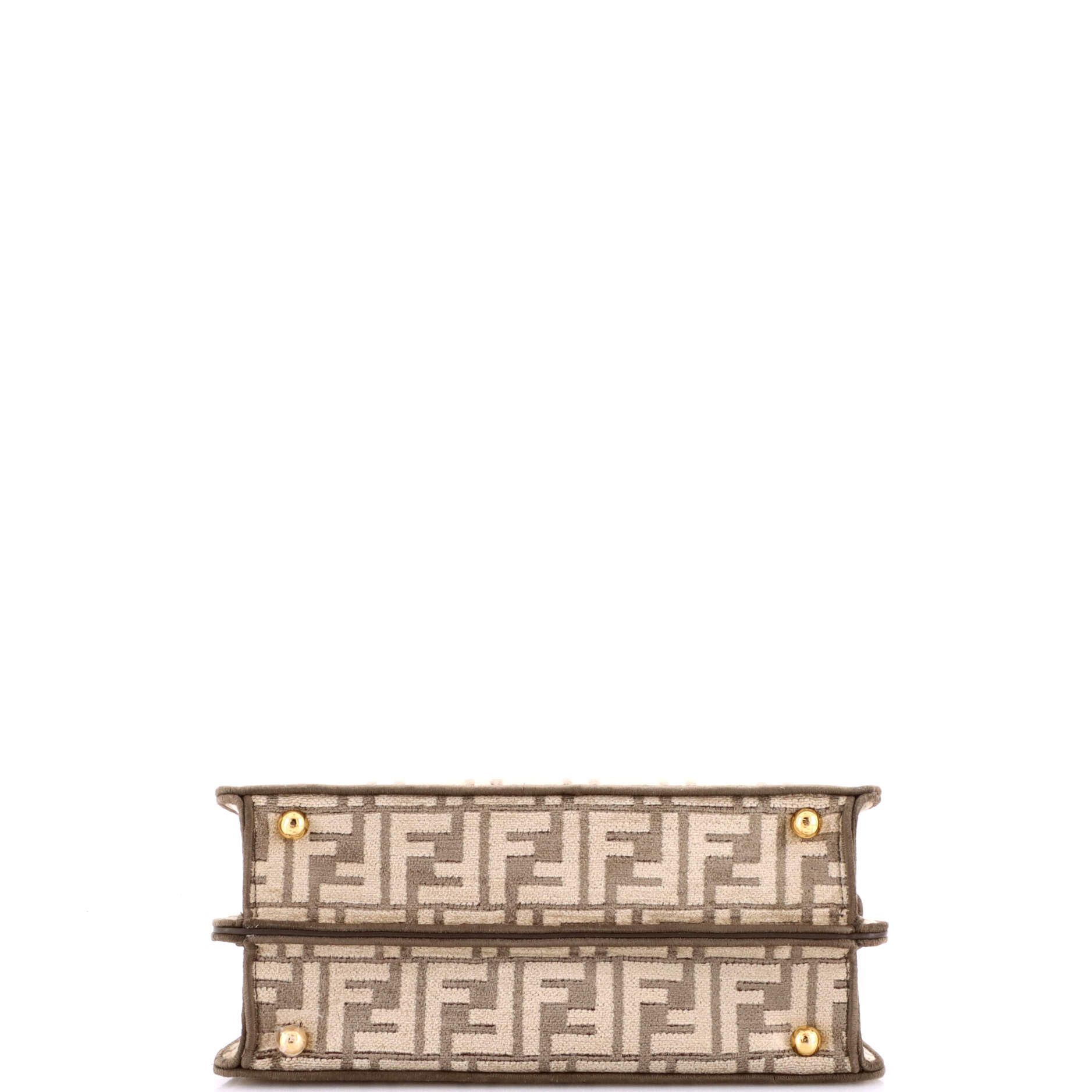 Fendi Peekaboo ISeeU Bag Zucca Tapestry Small Size ONE SIZE - 3 Thumbnail
