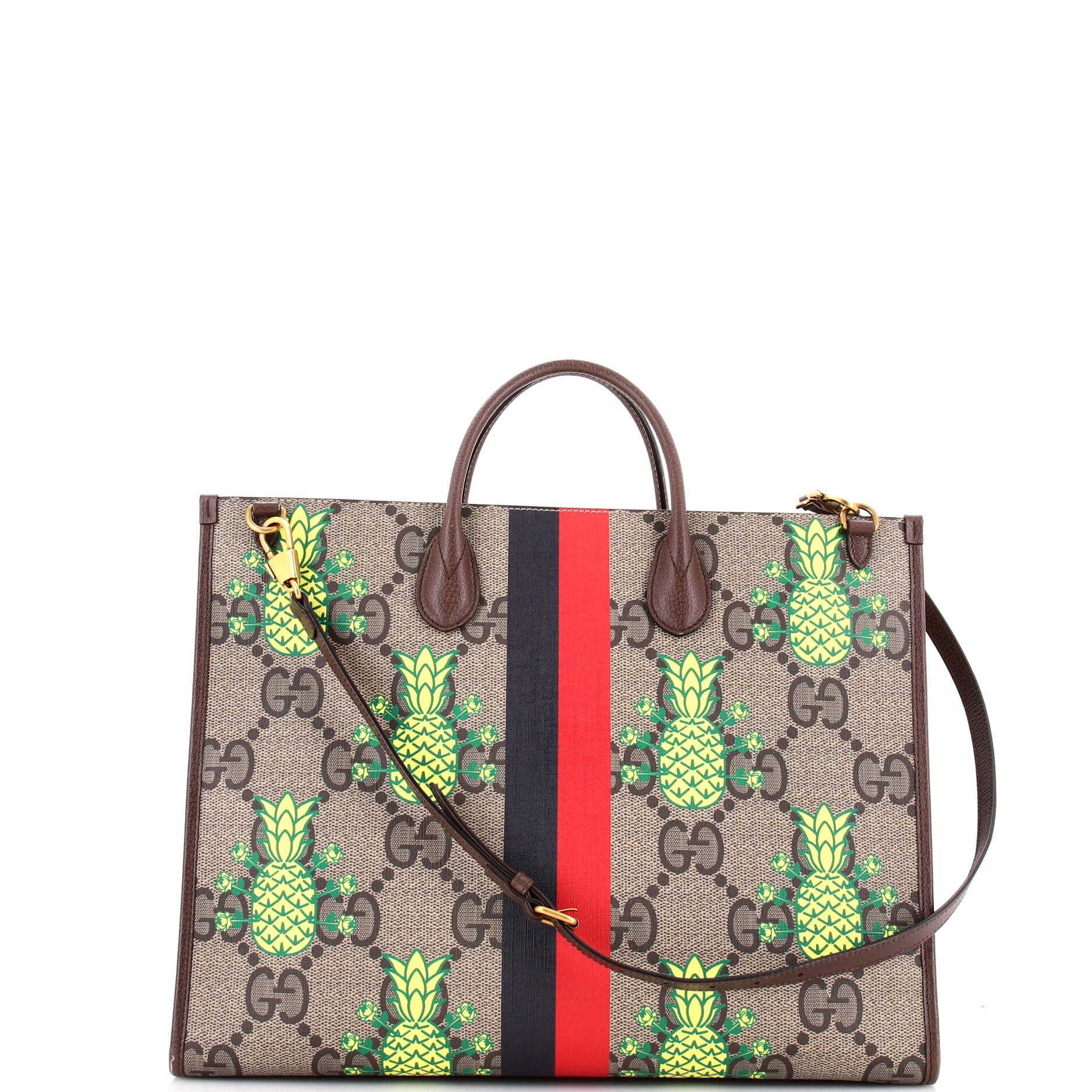 Gucci Interlocking G Patch Convertible Tote Printed Jumbo GG Coated Canvas Medium Size ONE SIZE - 2 Thumbnail