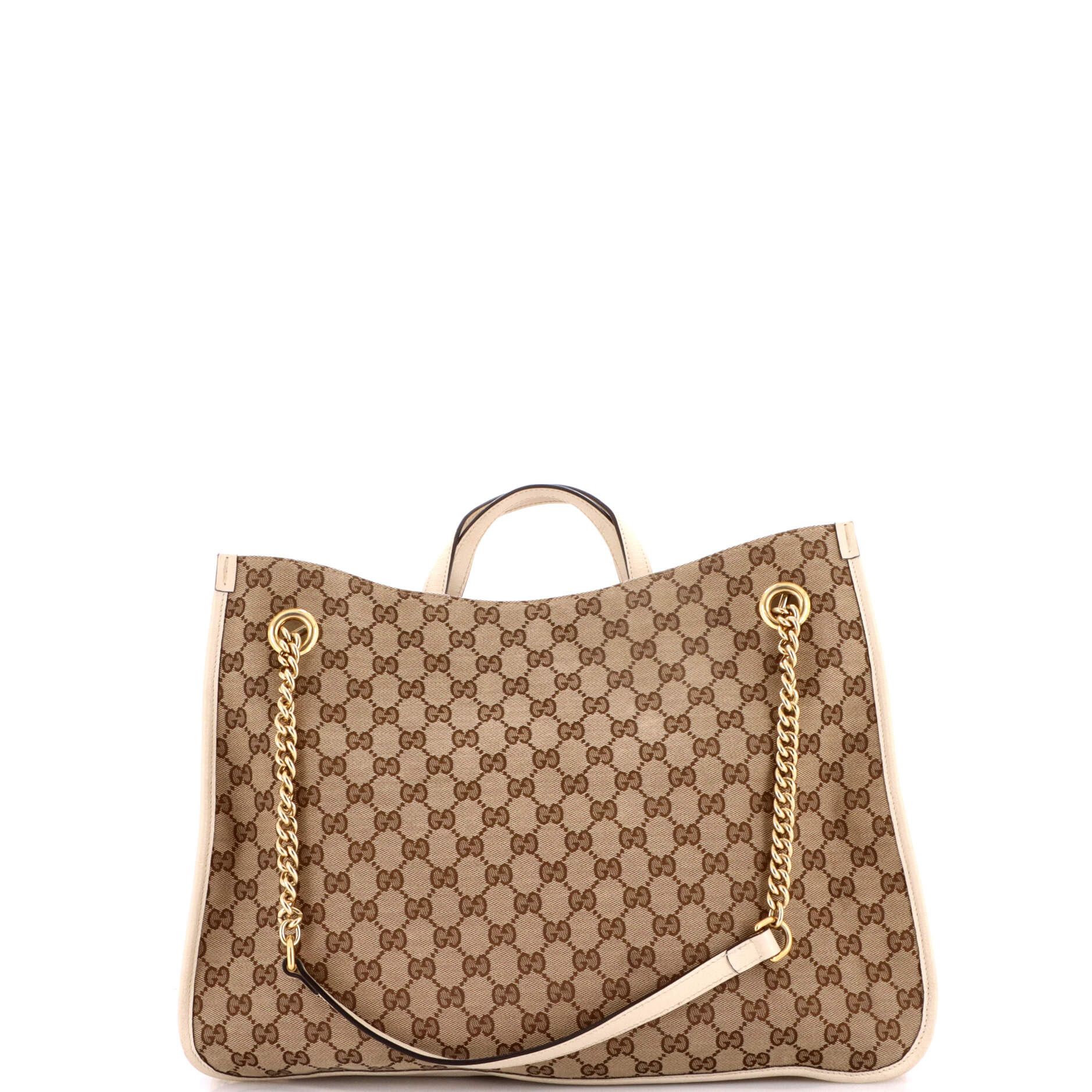 Gucci Horsebit 1955 Chain Tote GG Canvas with Leather Large Size ONE SIZE - 2 Thumbnail