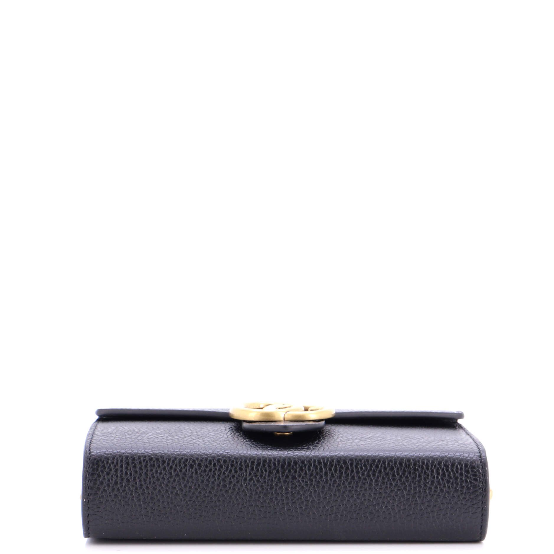 Gucci GG Marmont Chain Wallet Leather Mini Size ONE SIZE - 3 Thumbnail