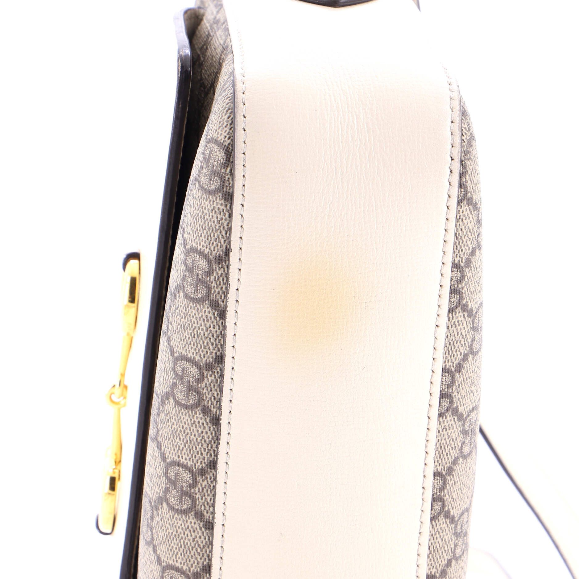 Gucci Horsebit 1955 Flap Pocket Camera Bag GG Coated Canvas and Leather Small Size ONE SIZE - 5 Thumbnail