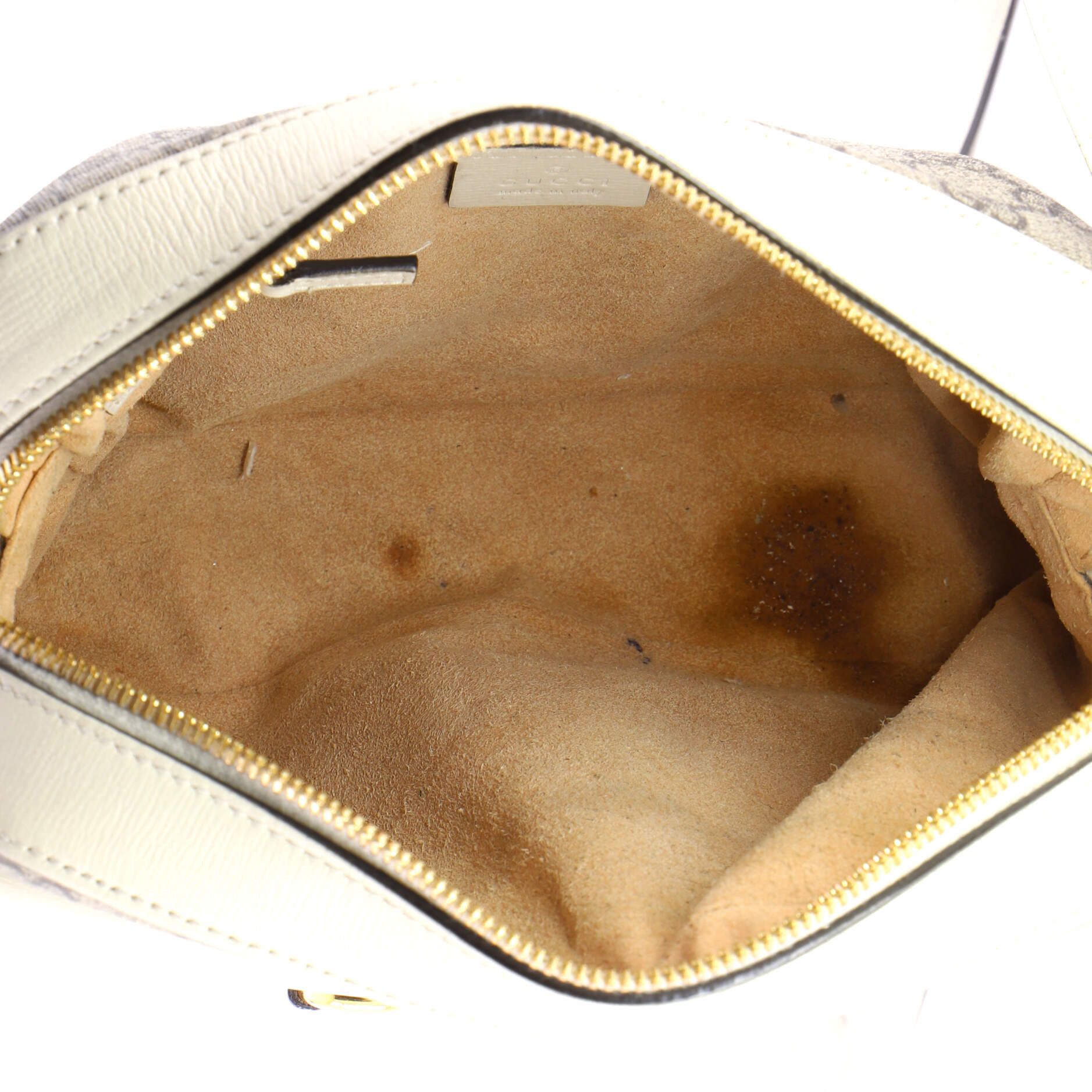 Gucci Horsebit 1955 Flap Pocket Camera Bag GG Coated Canvas and Leather Small Size ONE SIZE - 4 Thumbnail