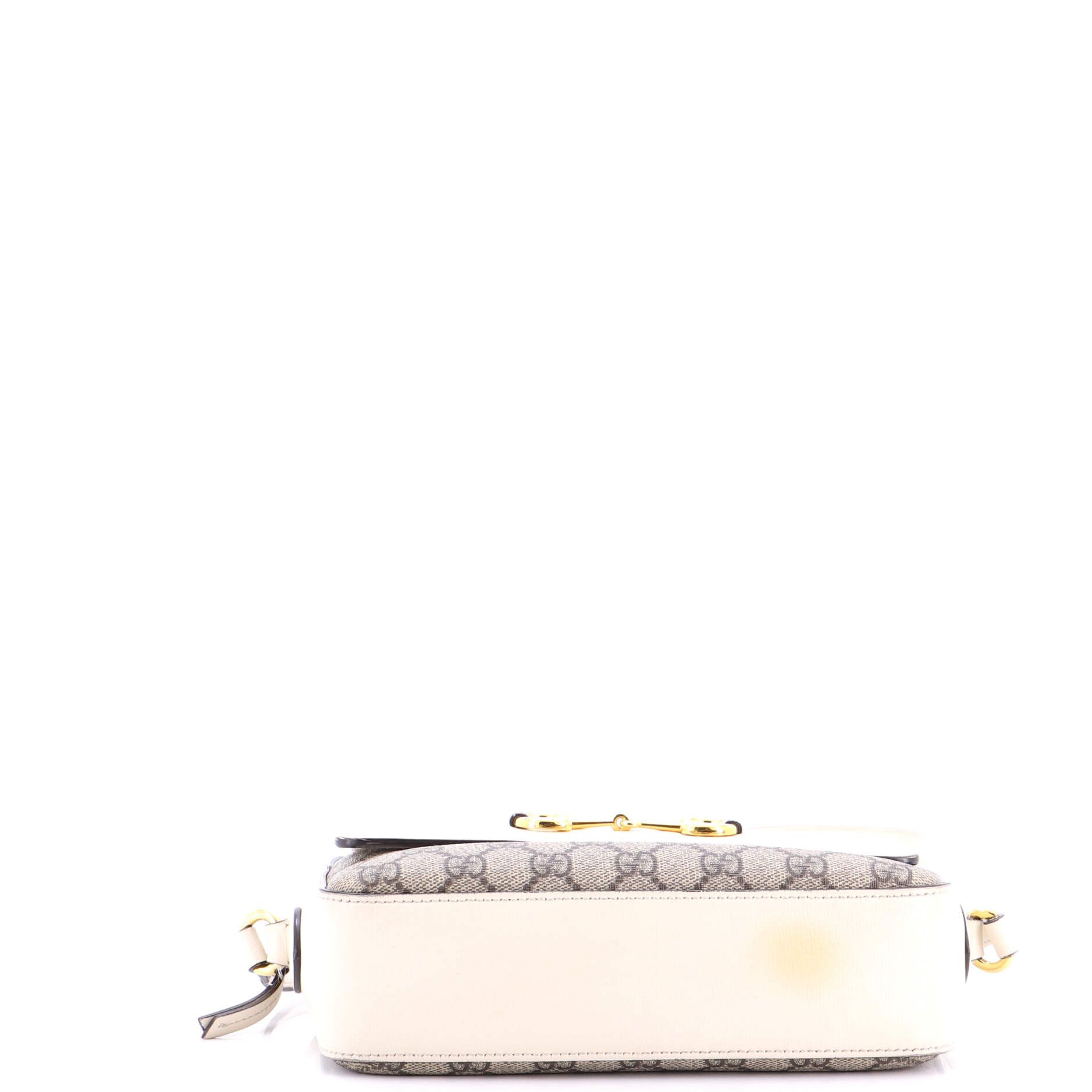 Gucci Horsebit 1955 Flap Pocket Camera Bag GG Coated Canvas and Leather Small Size ONE SIZE - 3 Thumbnail