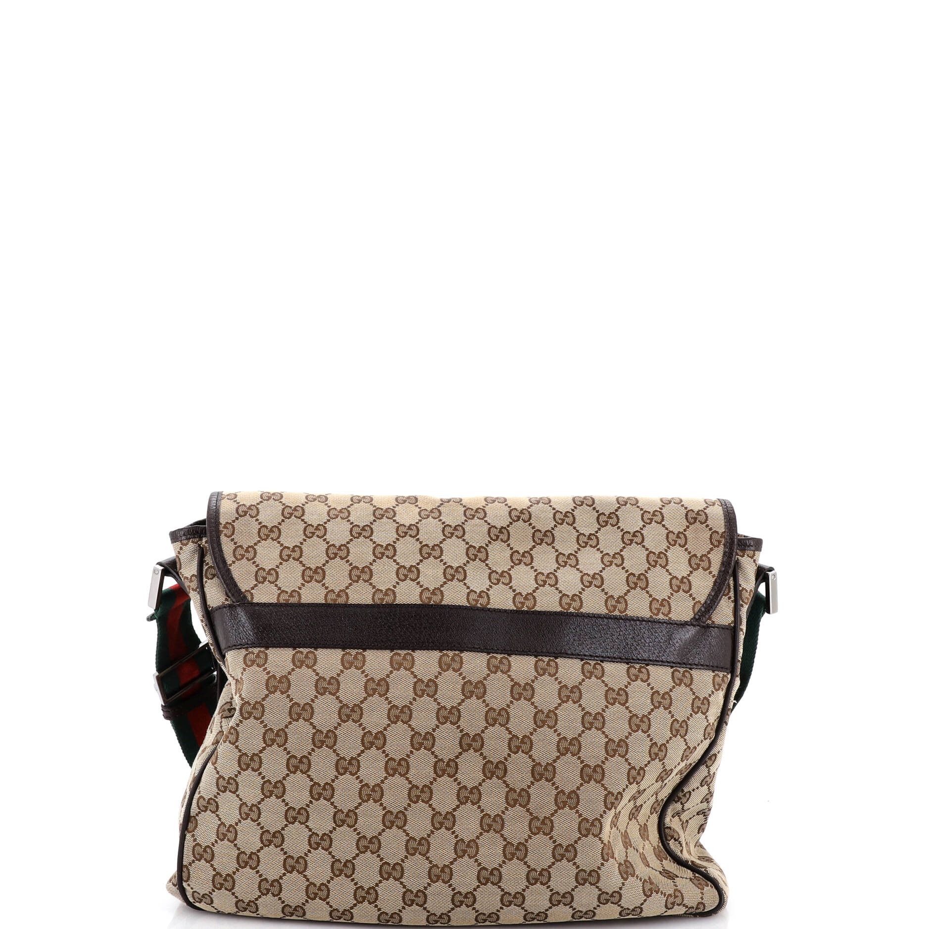 Gucci Web Strap Flap Messenger GG Canvas Medium Size ONE SIZE - 2 Thumbnail