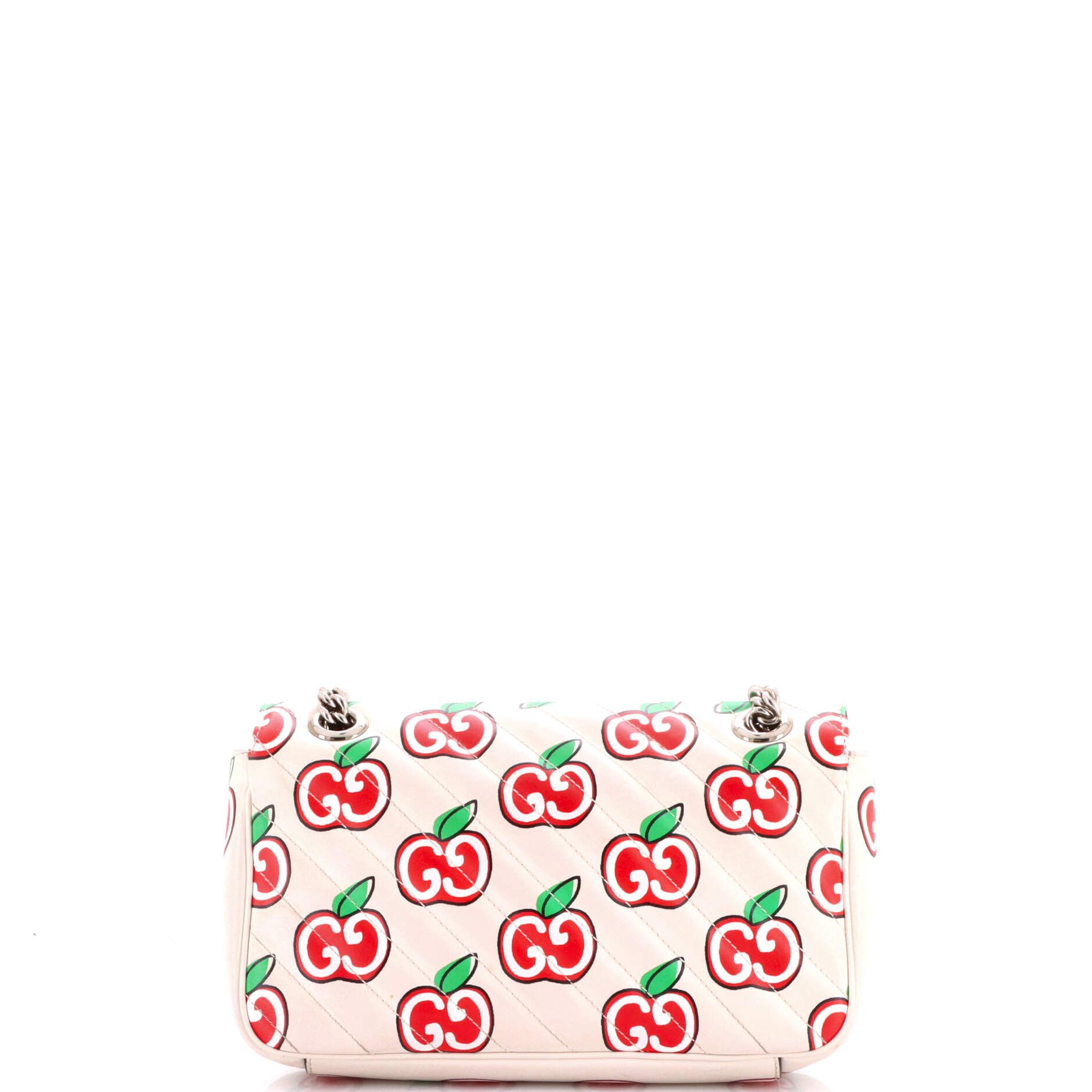 Gucci GG Marmont Flap Bag Printed Diagonal Quilted Leather Small Size ONE SIZE - 2 Thumbnail