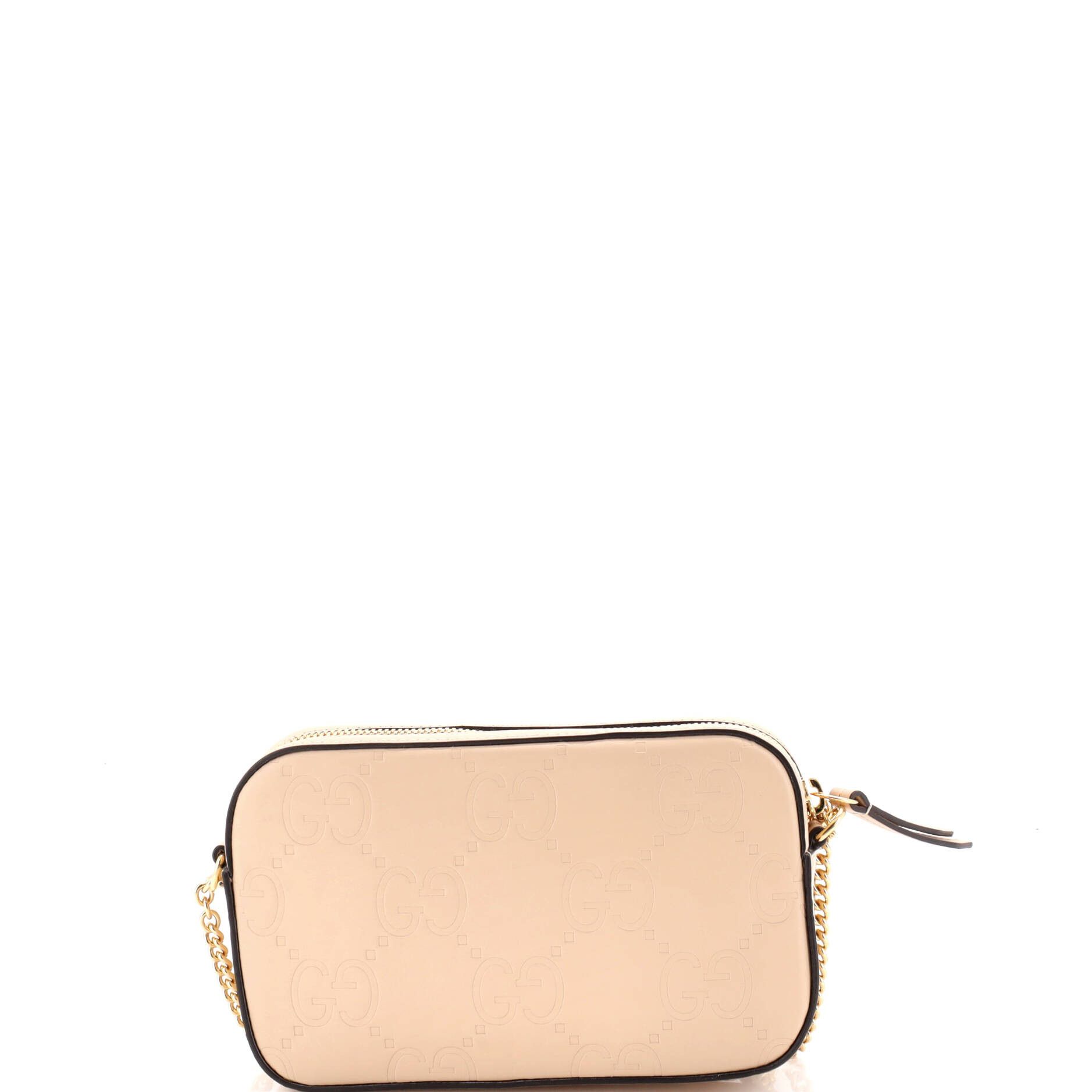 Gucci Front Pocket Chain Shoulder Bag Jumbo GG Embossed Leather Super Mini Size ONE SIZE - 2 Thumbnail