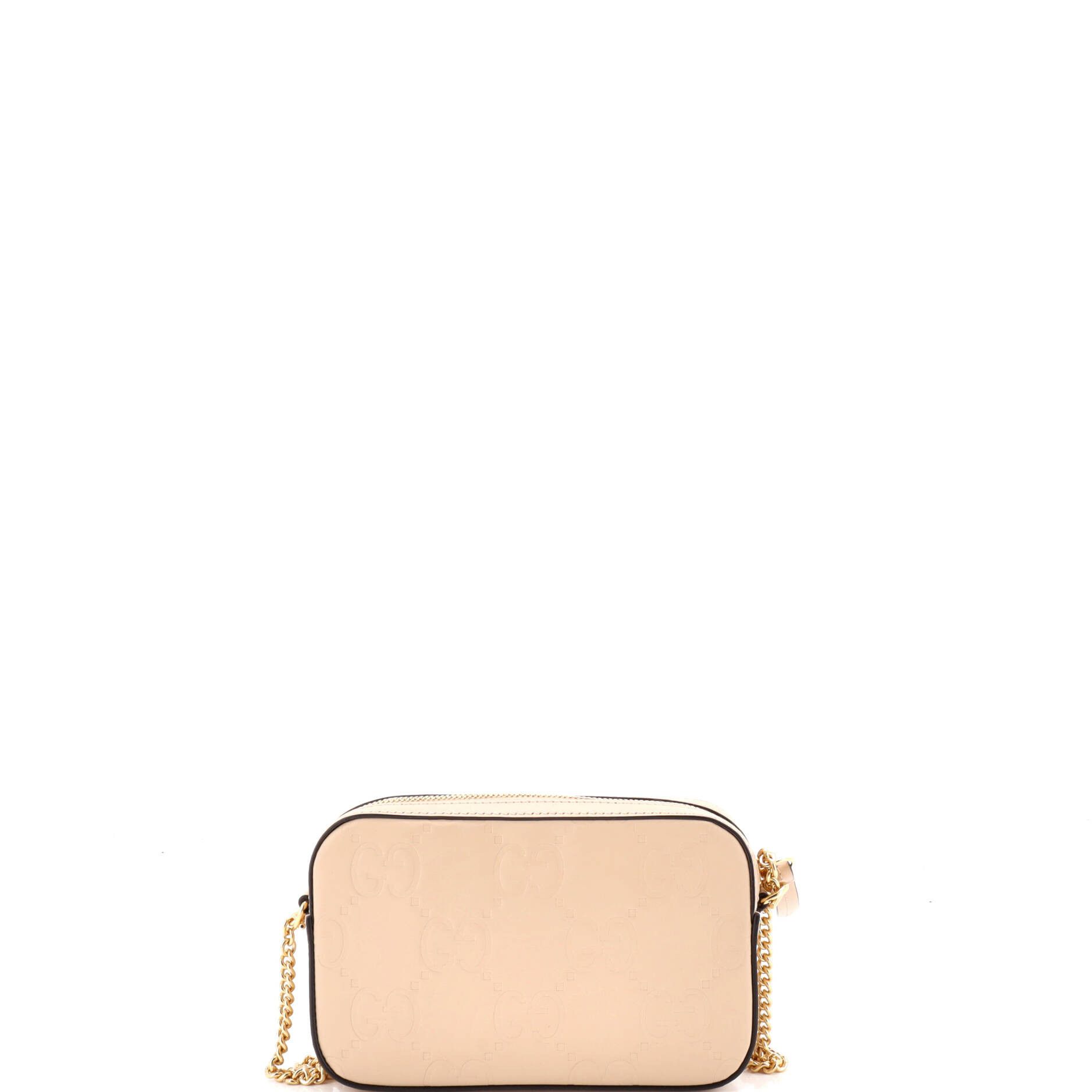 Gucci Front Pocket Chain Shoulder Bag Jumbo GG Embossed Leather Super Mini Size ONE SIZE - 2 Thumbnail