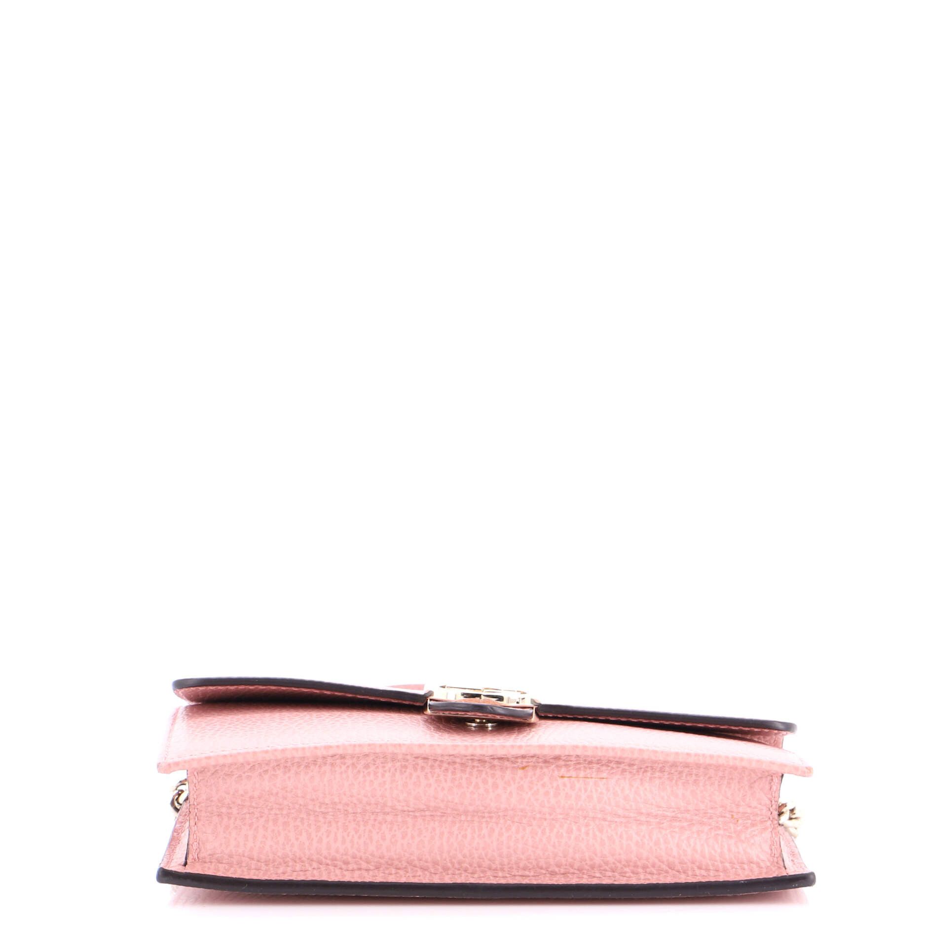 Gucci Interlocking Wallet on Chain Leather Size ONE SIZE - 3 Thumbnail