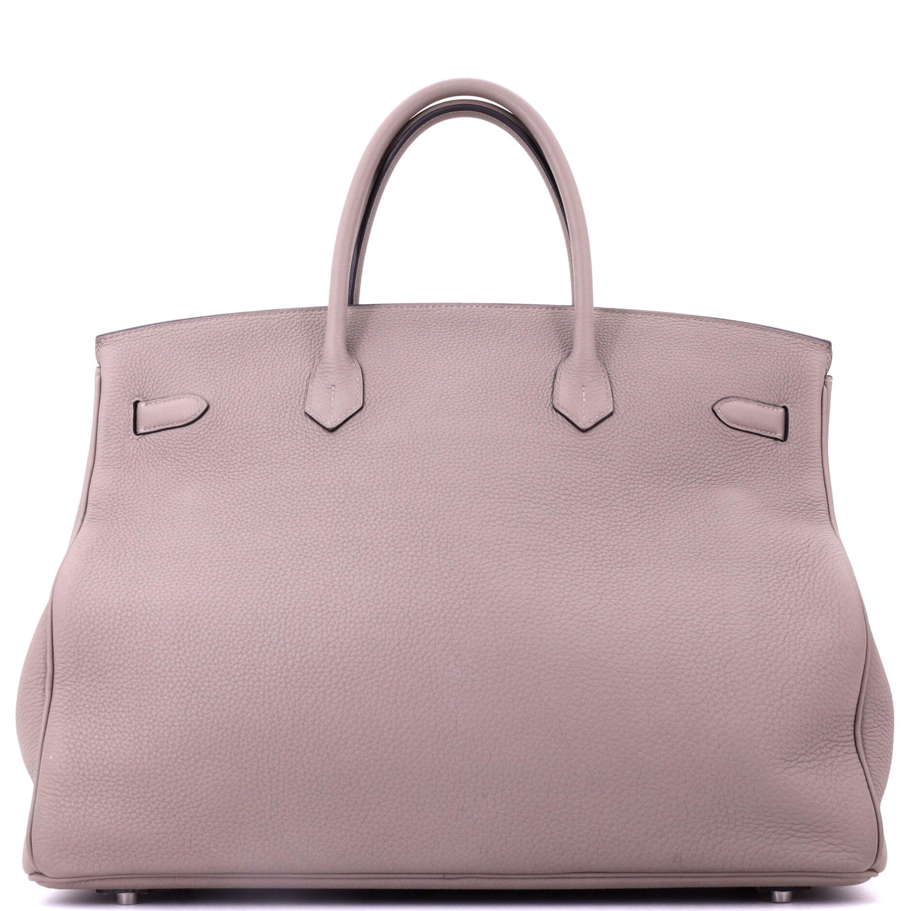 Hermes Birkin Handbag Grey Togo with Palladium Hardware 40 Size ONE SIZE - 2 Thumbnail