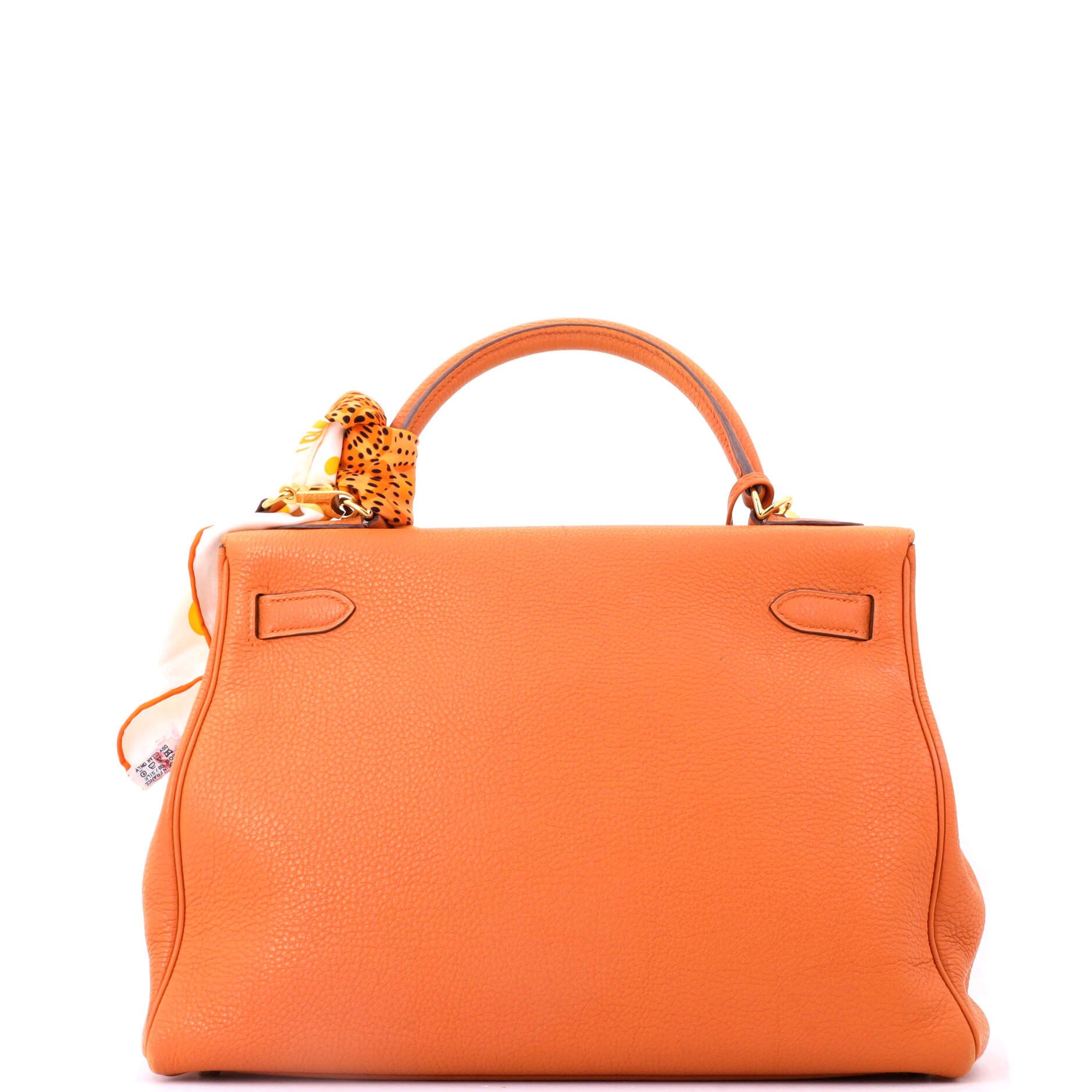 Hermes Kelly Handbag Orange Togo with Gold Hardware 32 Size ONE SIZE - 2 Thumbnail