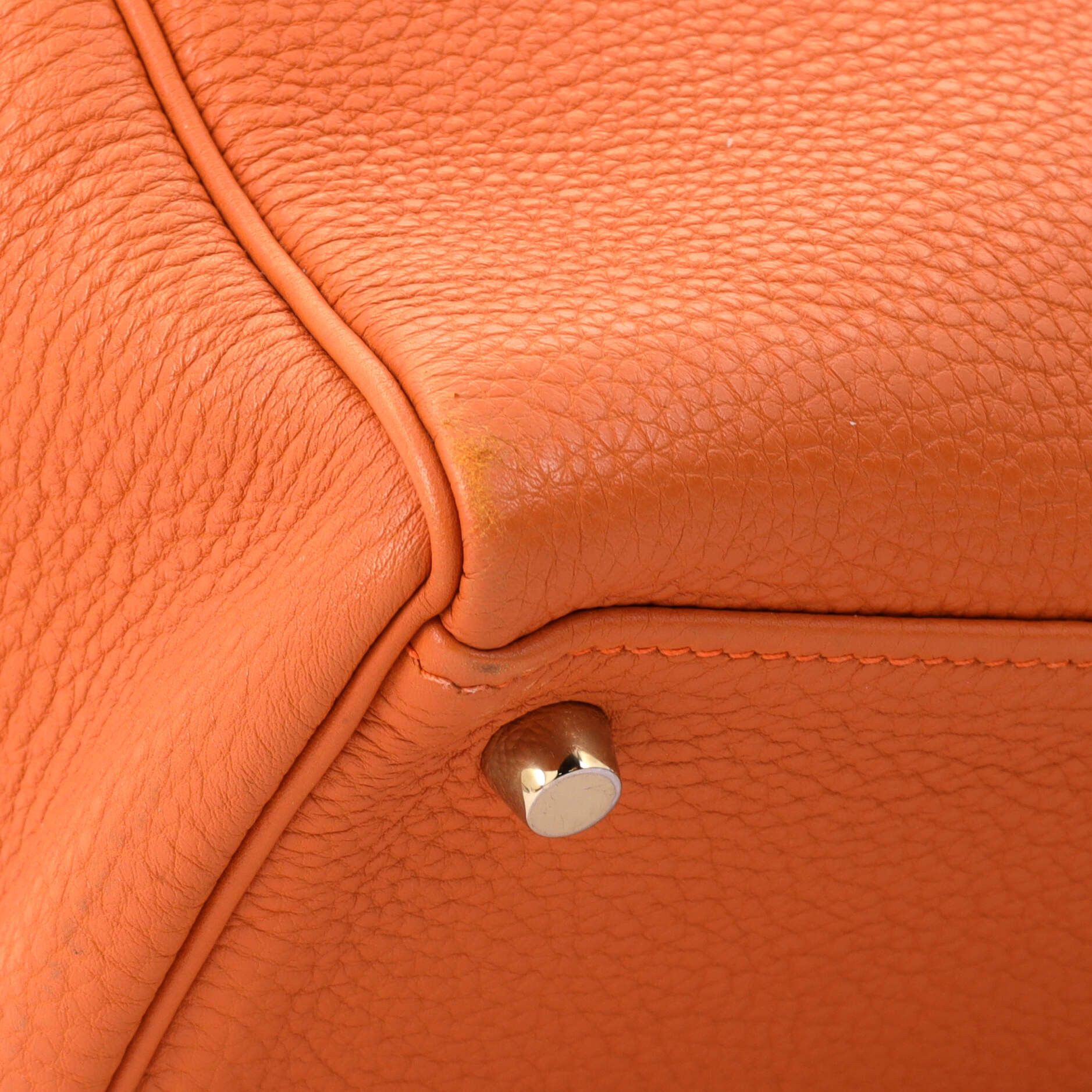 Hermes Kelly Handbag Orange Togo with Gold Hardware 32 Size ONE SIZE - 6 Thumbnail