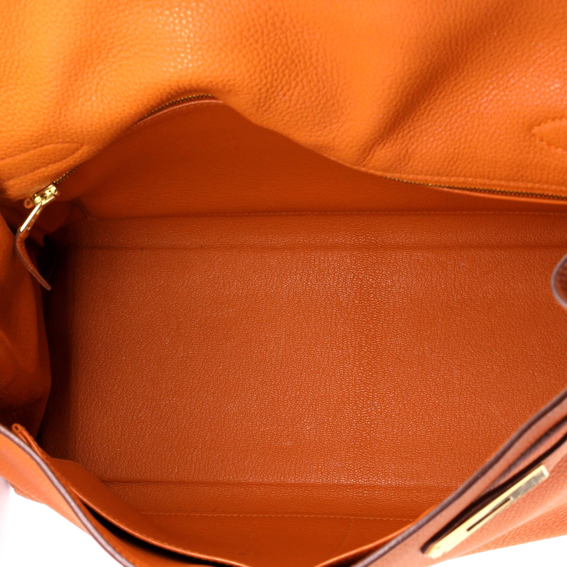 Hermes Kelly Handbag Orange Togo with Gold Hardware 32 Size ONE SIZE - 4 Thumbnail