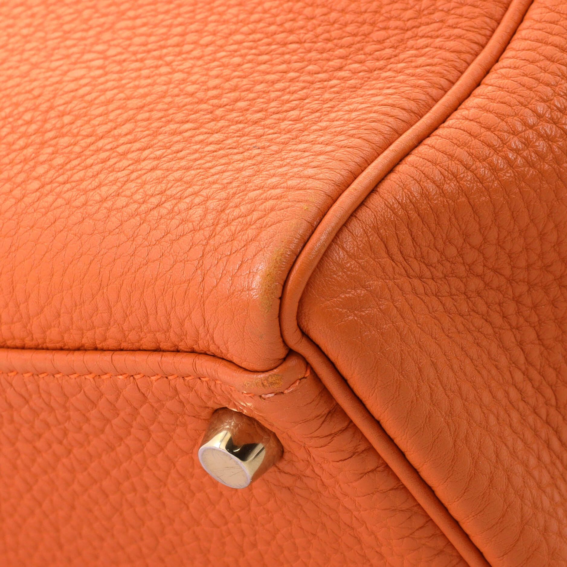 Hermes Kelly Handbag Orange Togo with Gold Hardware 32 Size ONE SIZE - 7 Thumbnail