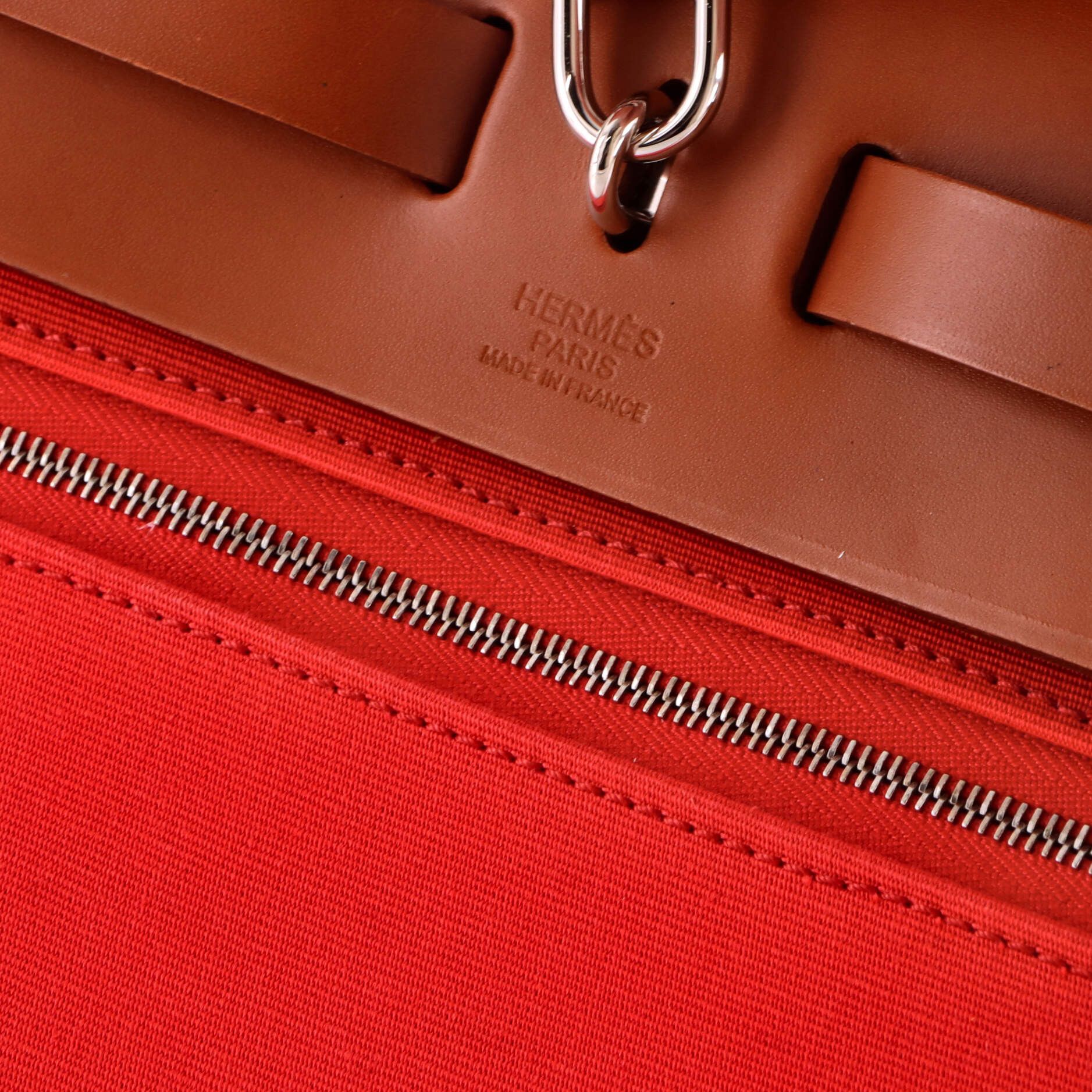 Hermes Herbag Zip Leather and Toile 31 Size ONE SIZE - 7 Thumbnail