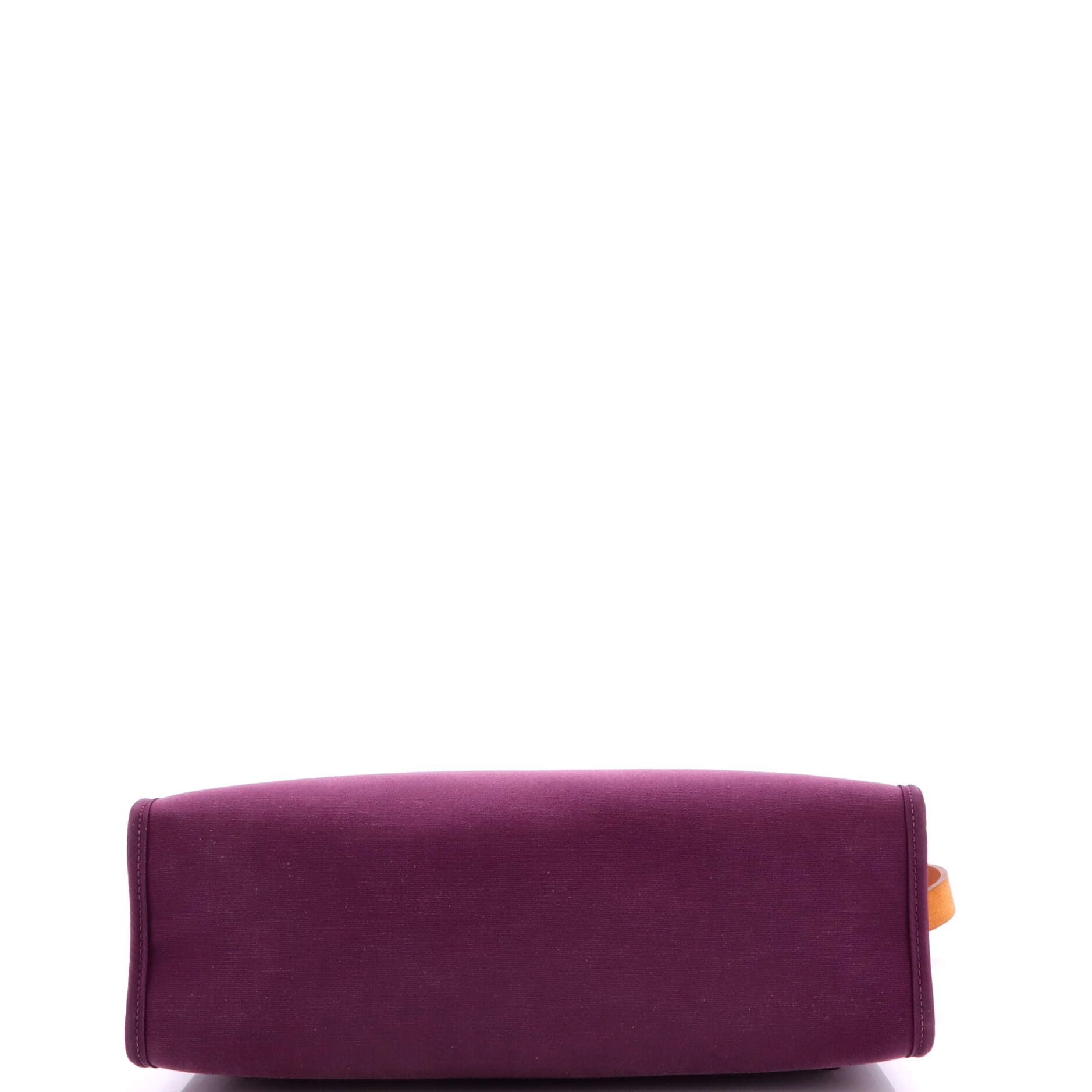 Hermes Herbag Zip Leather and Toile 31 Size ONE SIZE - 4 Thumbnail