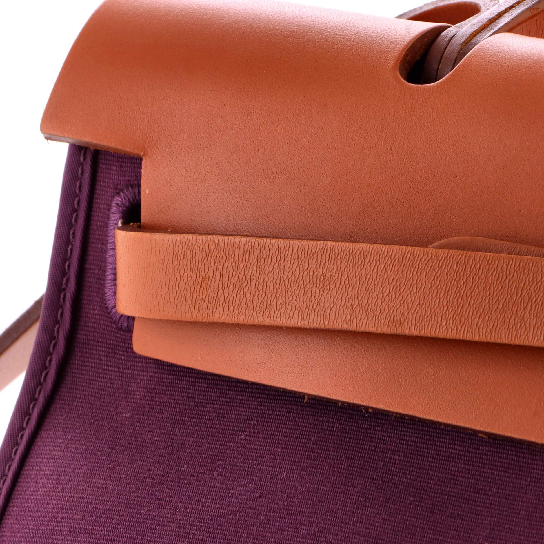 Hermes Herbag Zip Leather and Toile 31 Size ONE SIZE - 7 Thumbnail
