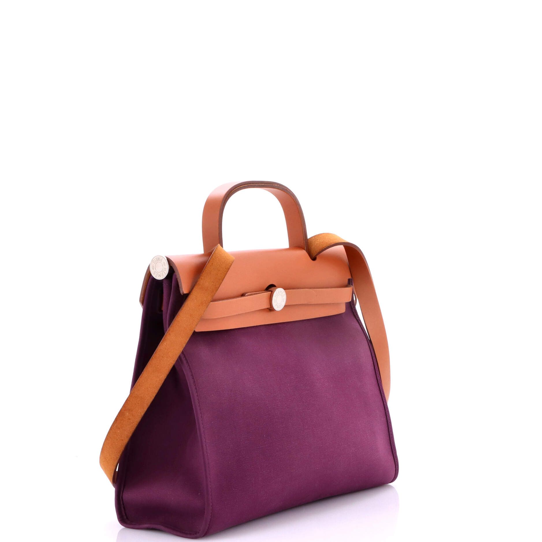 Hermes Herbag Zip Leather and Toile 31 Size ONE SIZE - 2 Thumbnail