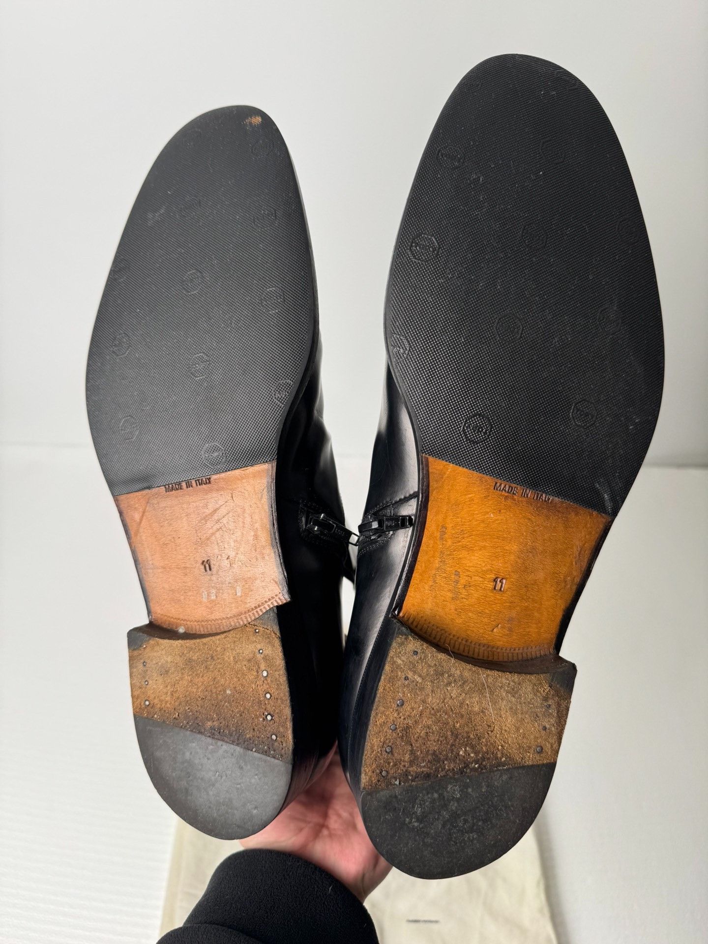 Helmut Lang Helmut Lang 2003 Zipper Leather Shoes Size US 11 / EU 44 - 7 Thumbnail