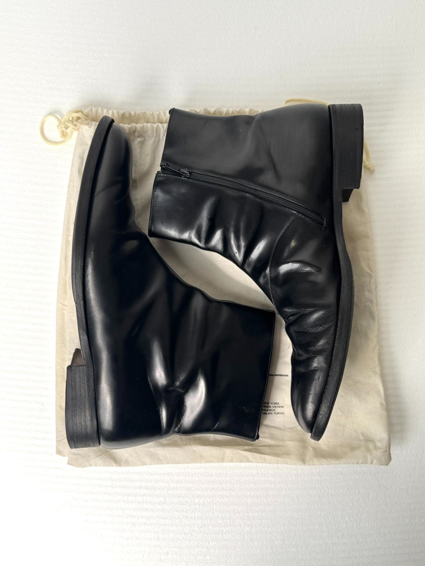 Helmut Lang Helmut Lang 2003 Zipper Leather Shoes Size US 11 / EU 44 - 3 Thumbnail