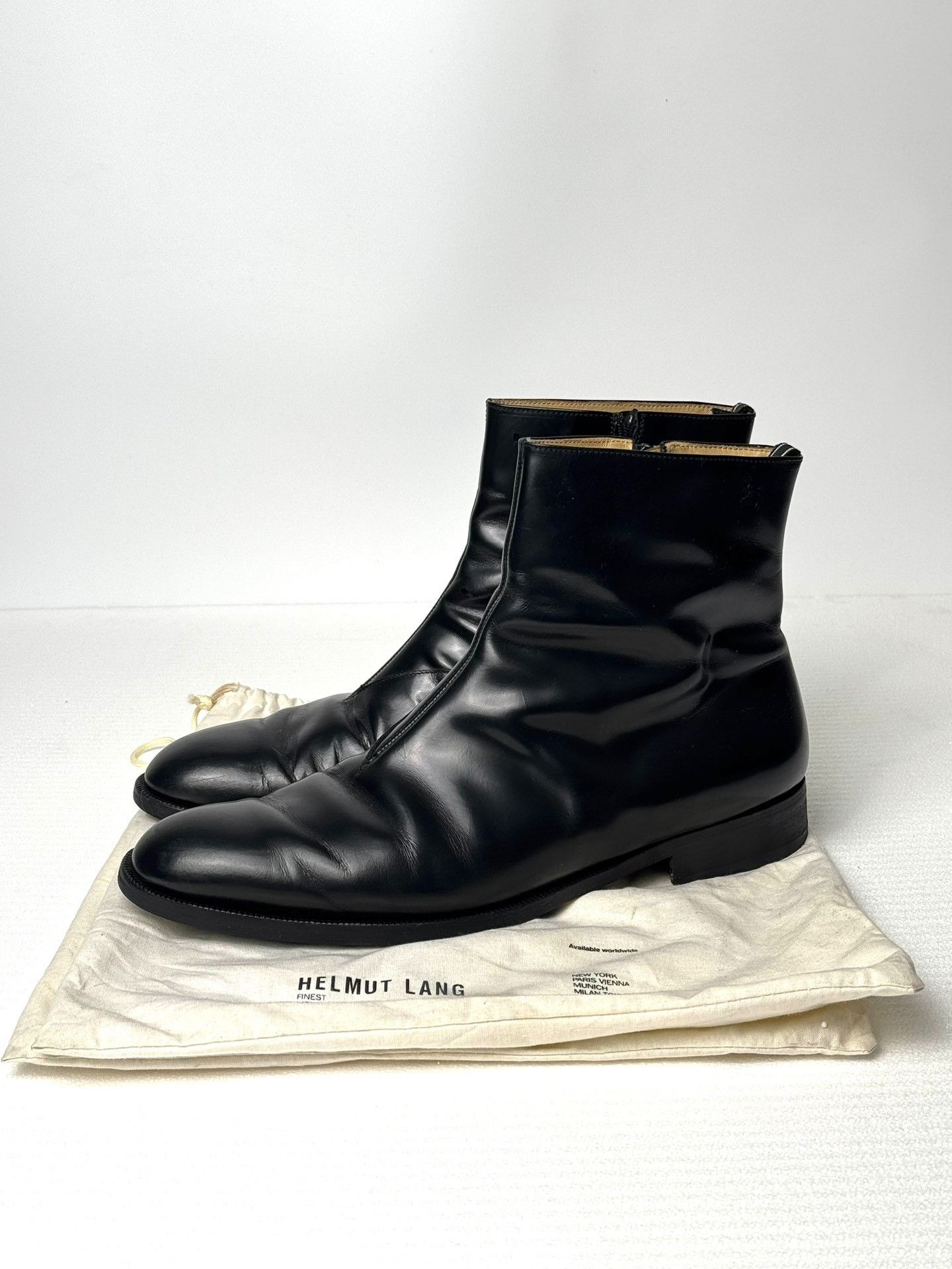 Helmut Lang Helmut Lang 2003 Zipper Leather Shoes Size US 11 / EU 44 - 2 Thumbnail
